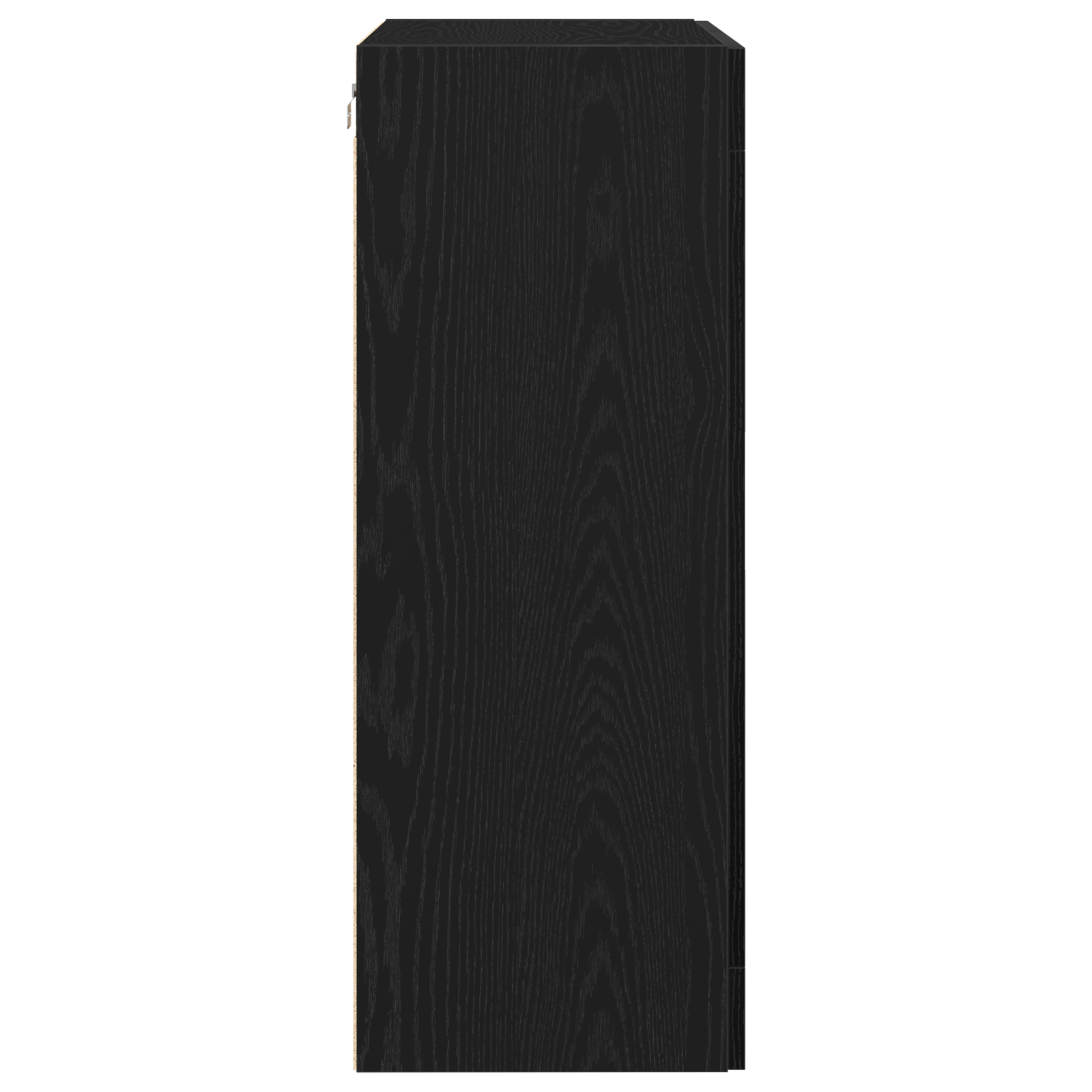 Wall-Mounted Cabinet with Glass Doors Black Oak 69.5x34x90 cm - Image 7