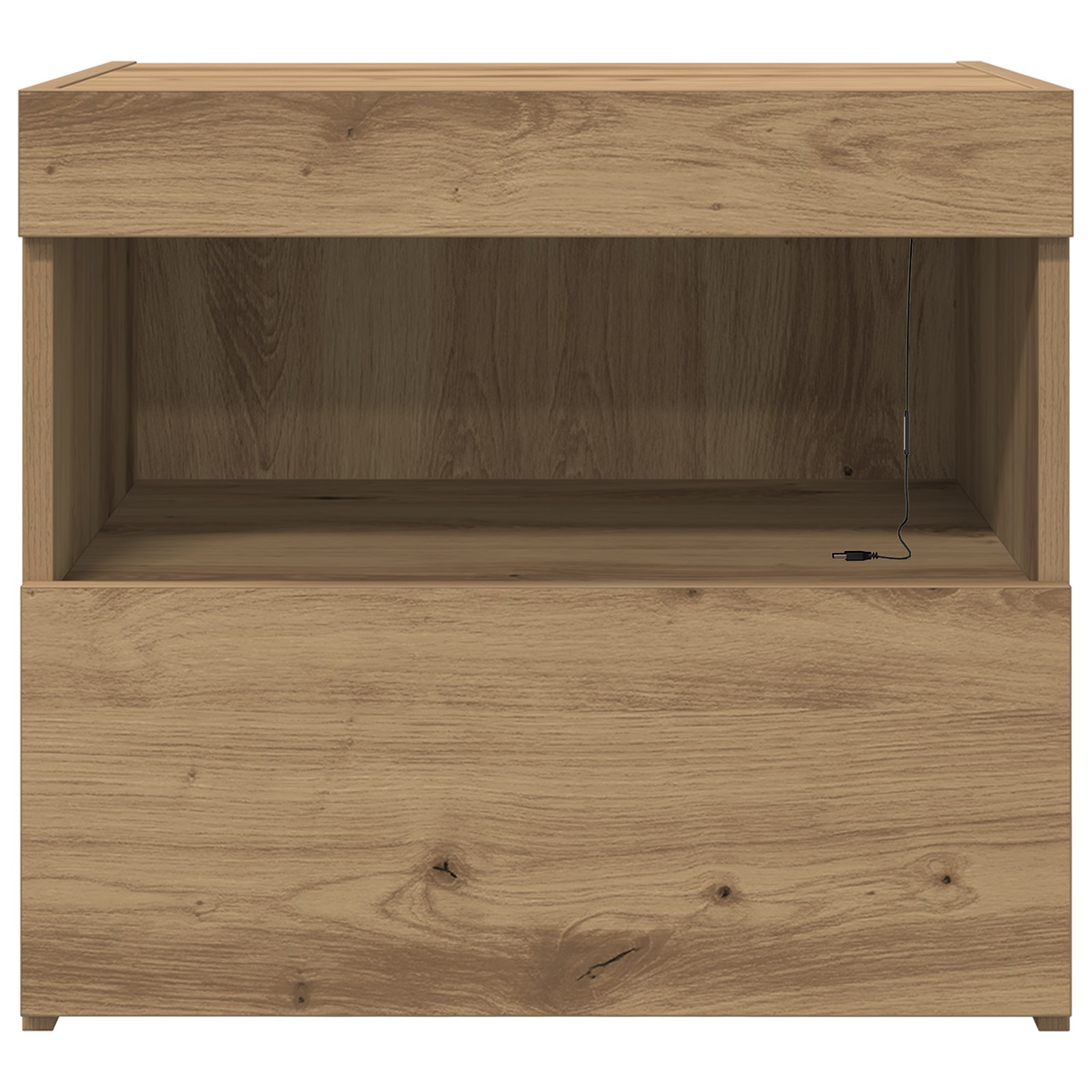 Bedside Cabinets with LED Lights 2 pcs Artisan Oak 50x40x45 cm - Image 8