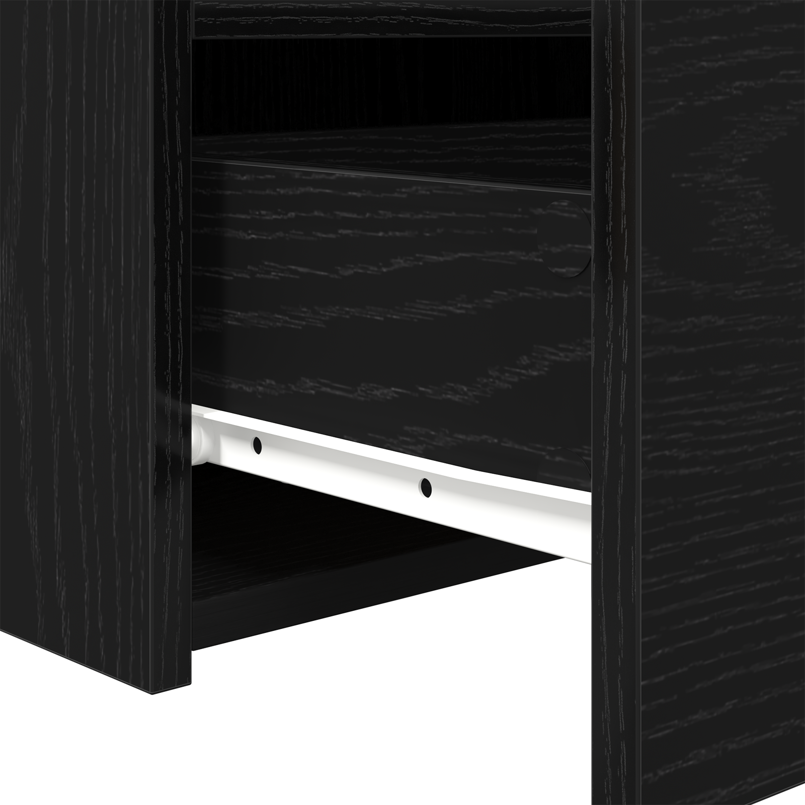 Bedside Cabinet with LED Lights Black Oak 50x40x45 cm - Image 9