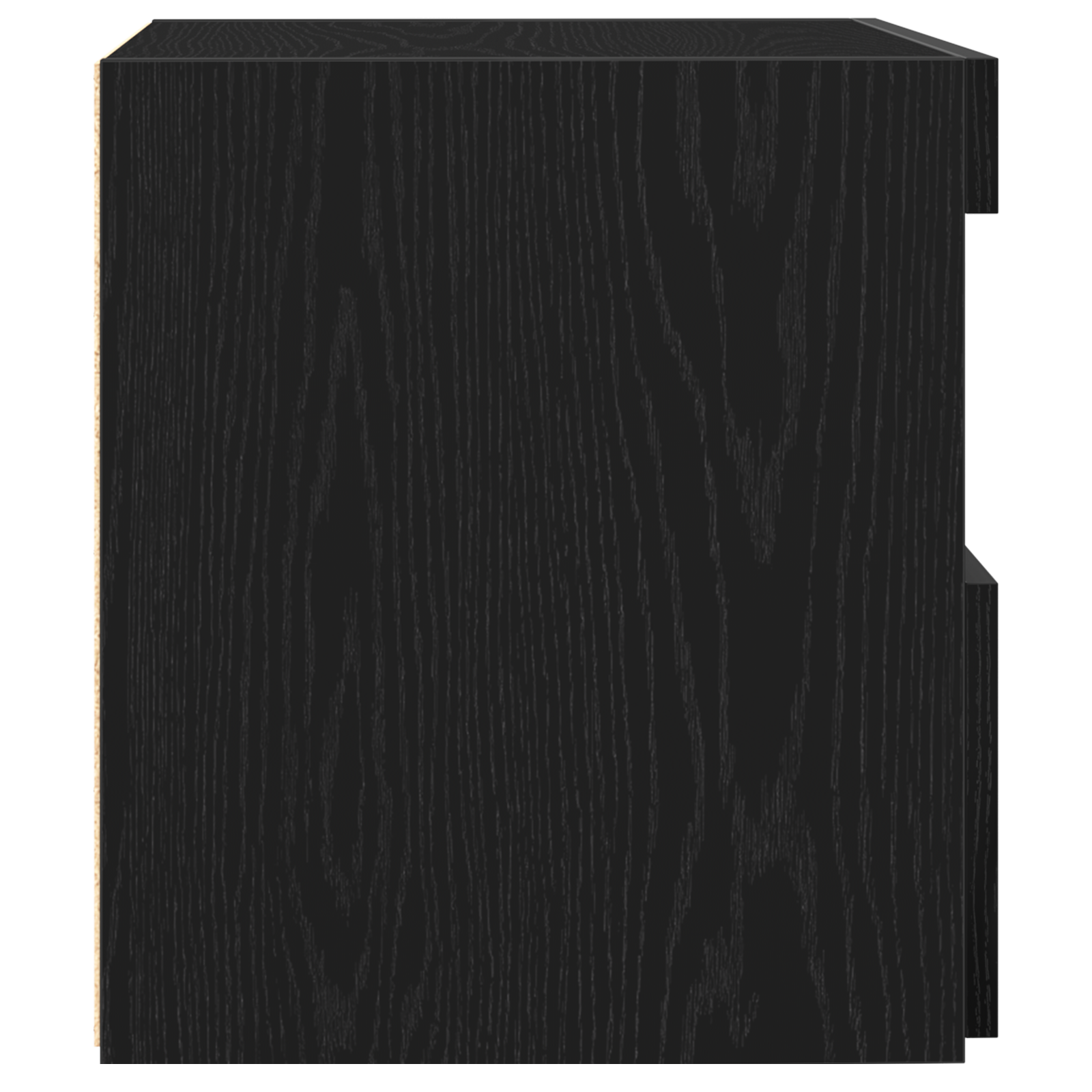 Bedside Cabinet with LED Lights Black Oak 50x40x45 cm - Image 7