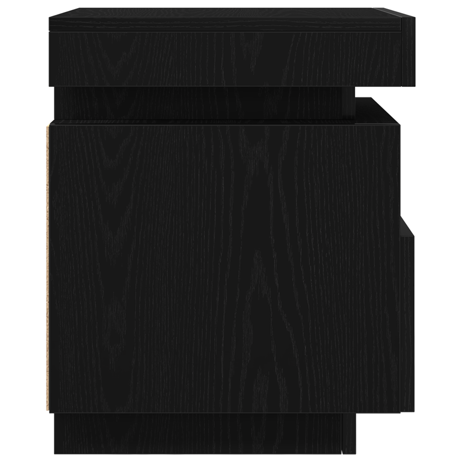 Bedside Cabinet with LED Lights Black Oak 40x39x48,5 cm - Image 8