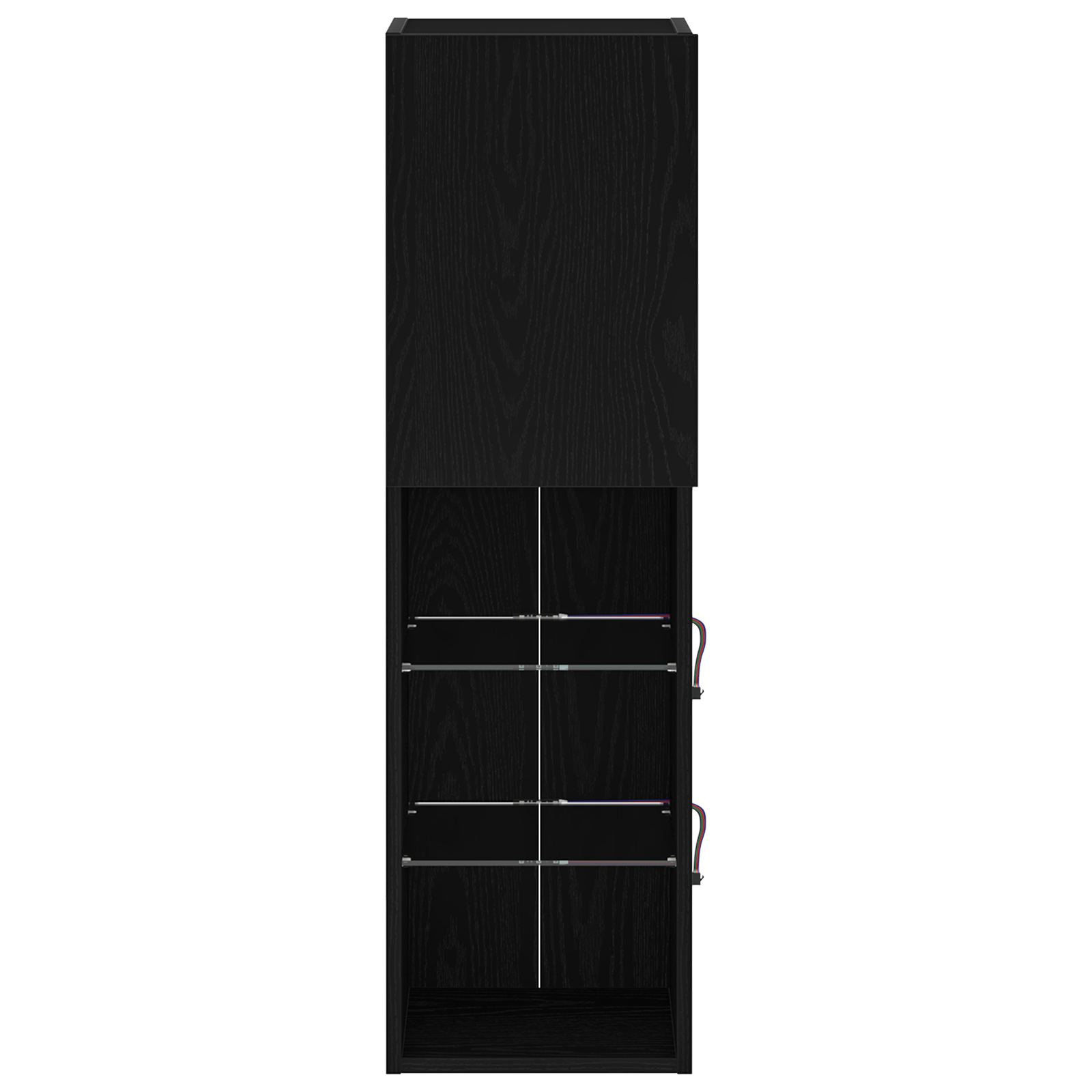 LED TV Cabinet 2 pcs Black Oak 30,5x30x102 cm Engineered Wood - Image 7