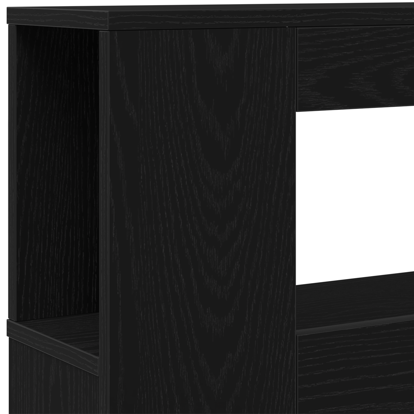 LED Headboard Black Oak 140x18,5x40 cm Engineered Wood - Image 8