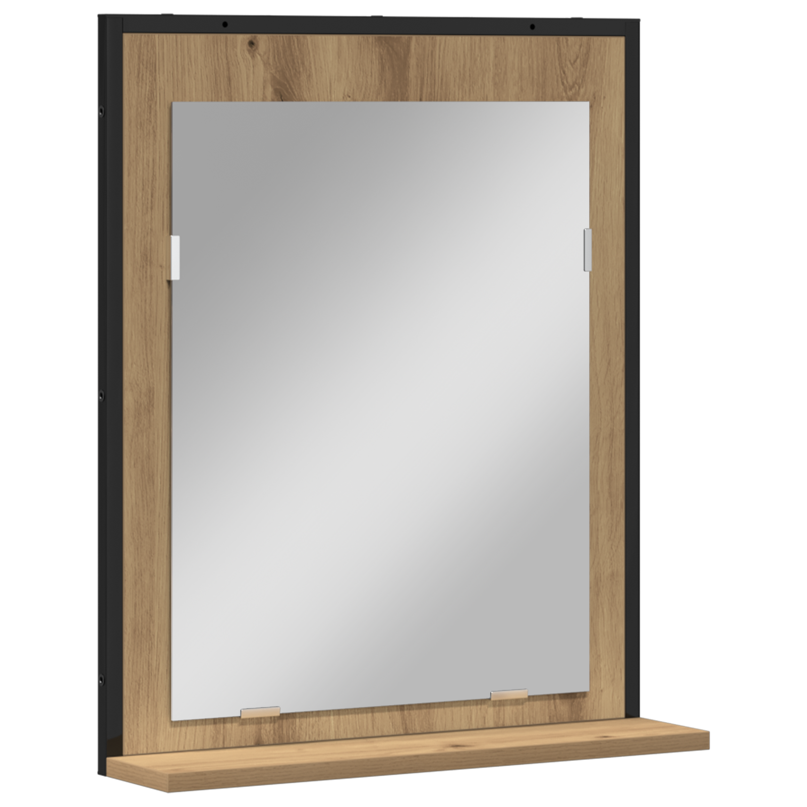 Thumbnail - vidaXL Badspiegel Artisan Eiche 50x12x60 cm Holzwerkstoff