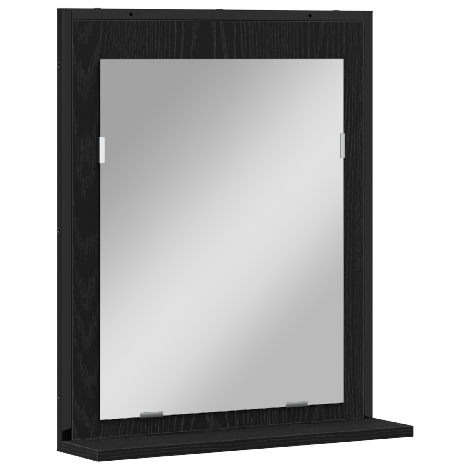 Bathroom Mirror Black Oak 50x12x60 cm Engineered Wood - Image 2