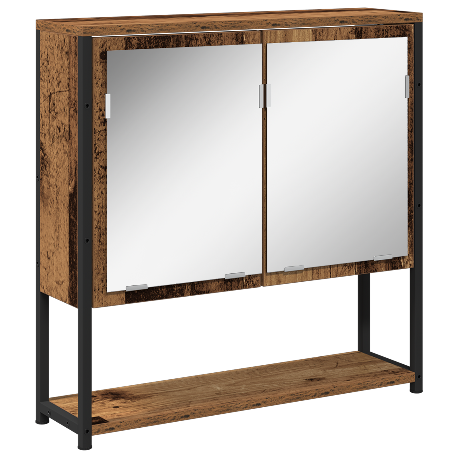 Bathroom Mirror Cabinet Old Wood 60x16x60 cm Engineered Wood - Image 2
