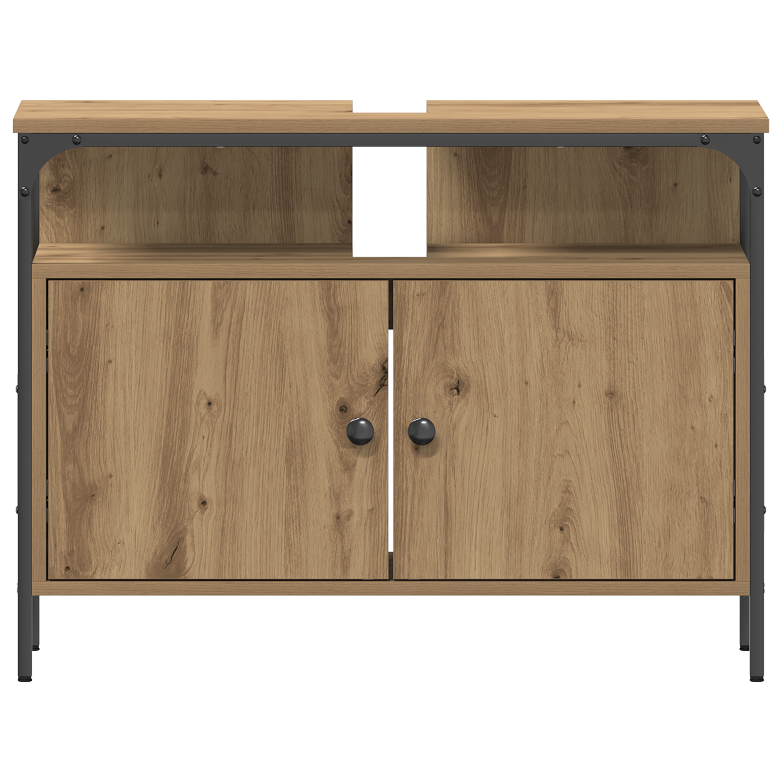 Bathroom Sink Cabinet Artisan Oak 80x30x60 cm Engineered Wood - Image 6