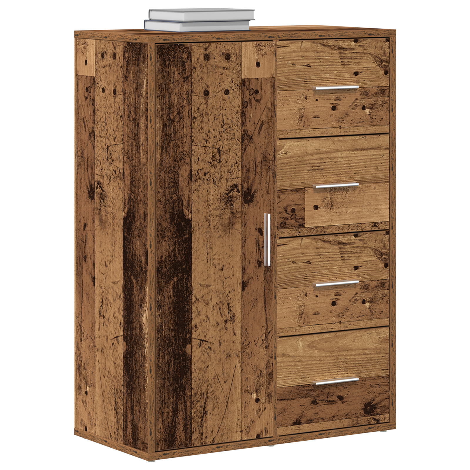 Sideboard Old Wood 60x31x84 cm Engineered Wood - Image 3