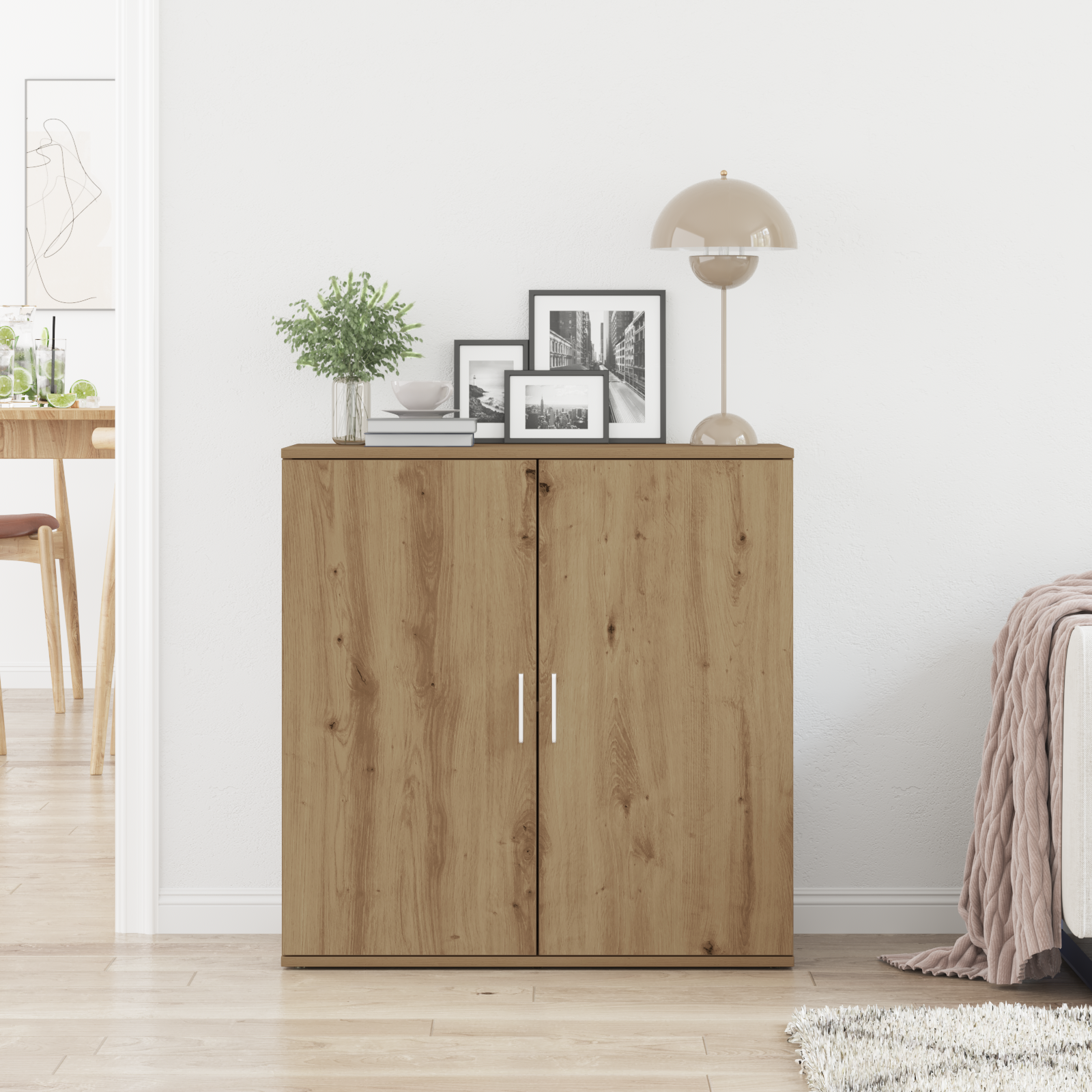 Sideboard Artisan Oak 79x38x80 cm Engineered Wood - Image 4