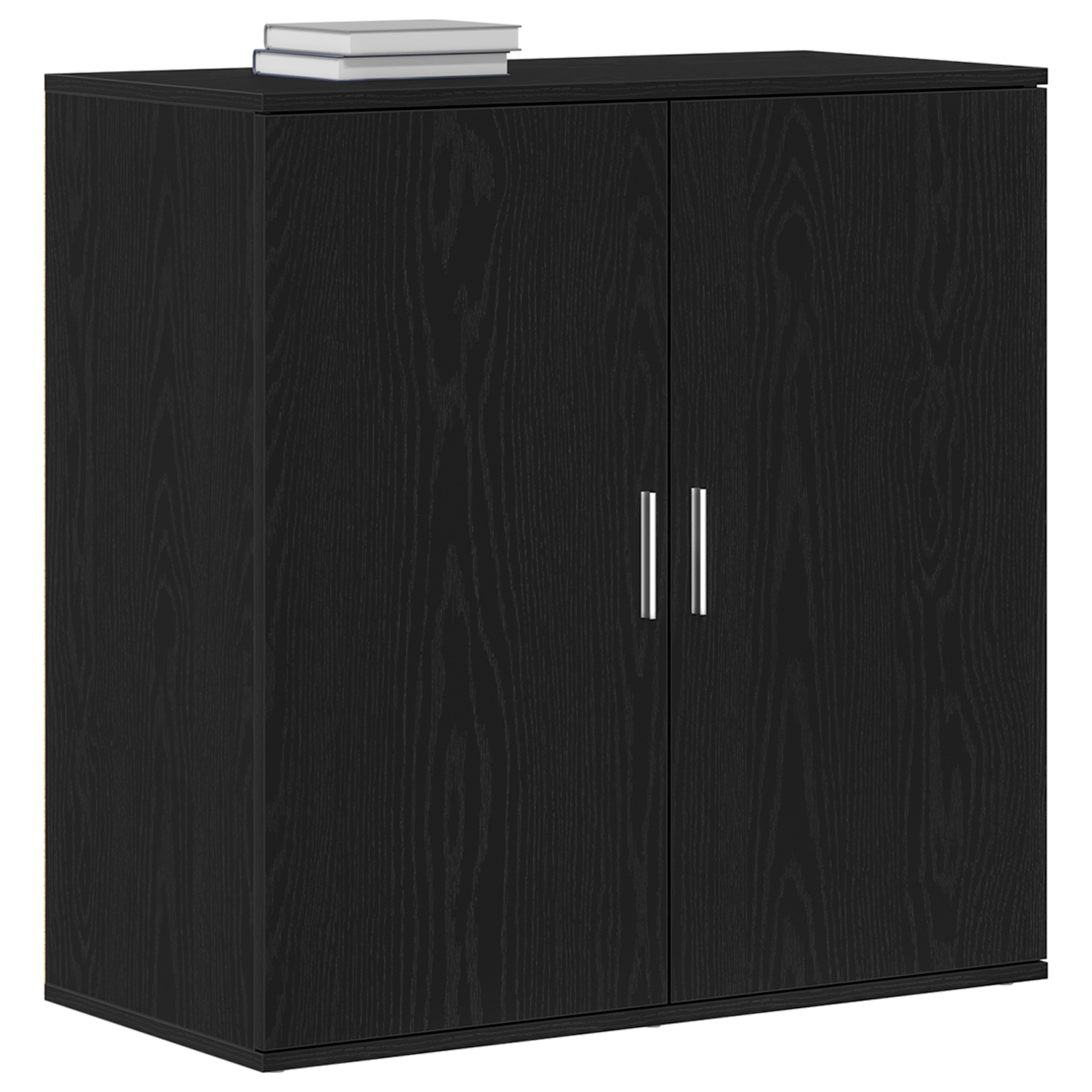 Thumbnail - vidaXL Sideboard Schwarz Eiche 79x38x80 cm Holzwerkstoff