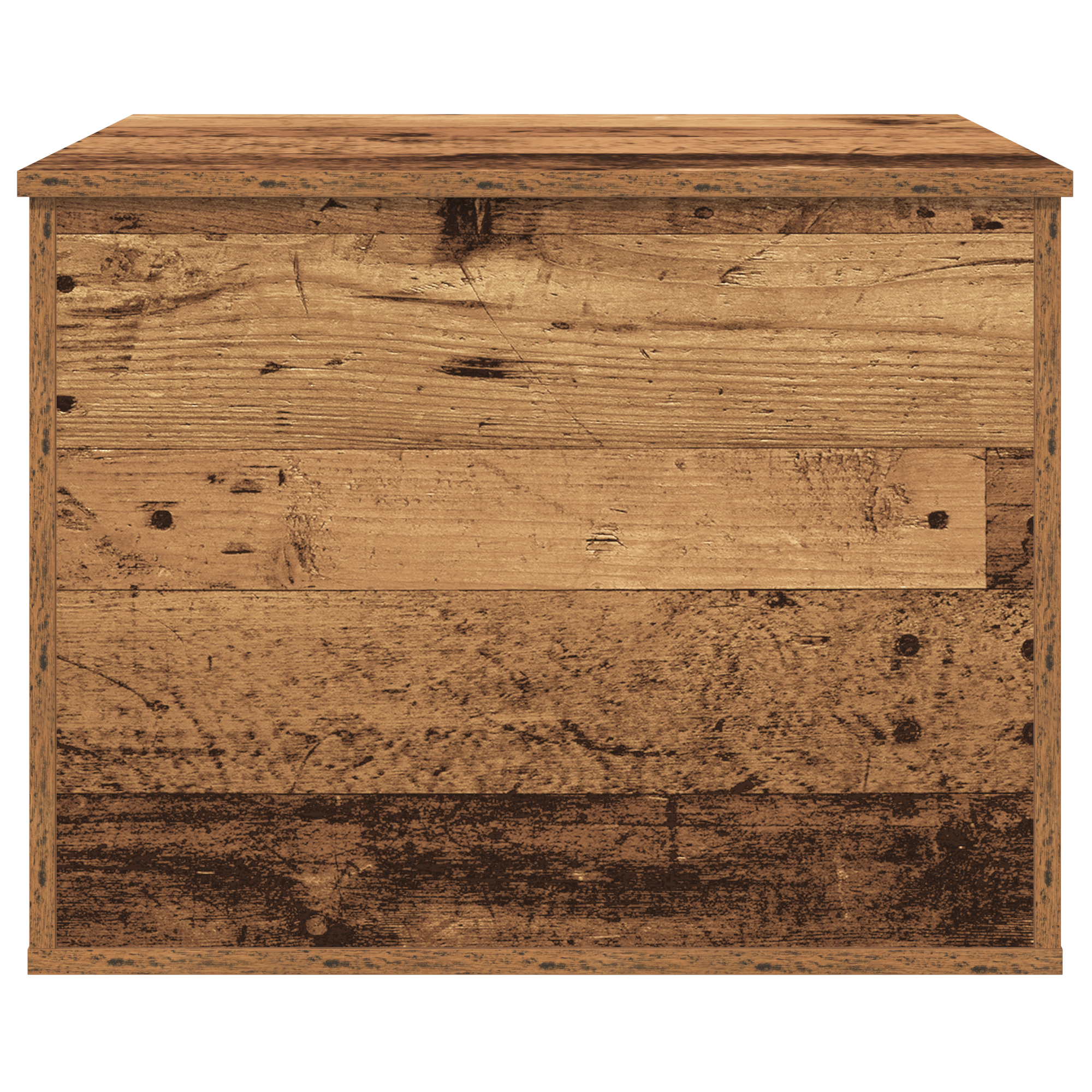Storage Box with Lid Old Wood 60x42x46 cm Engineered Wood - Image 6