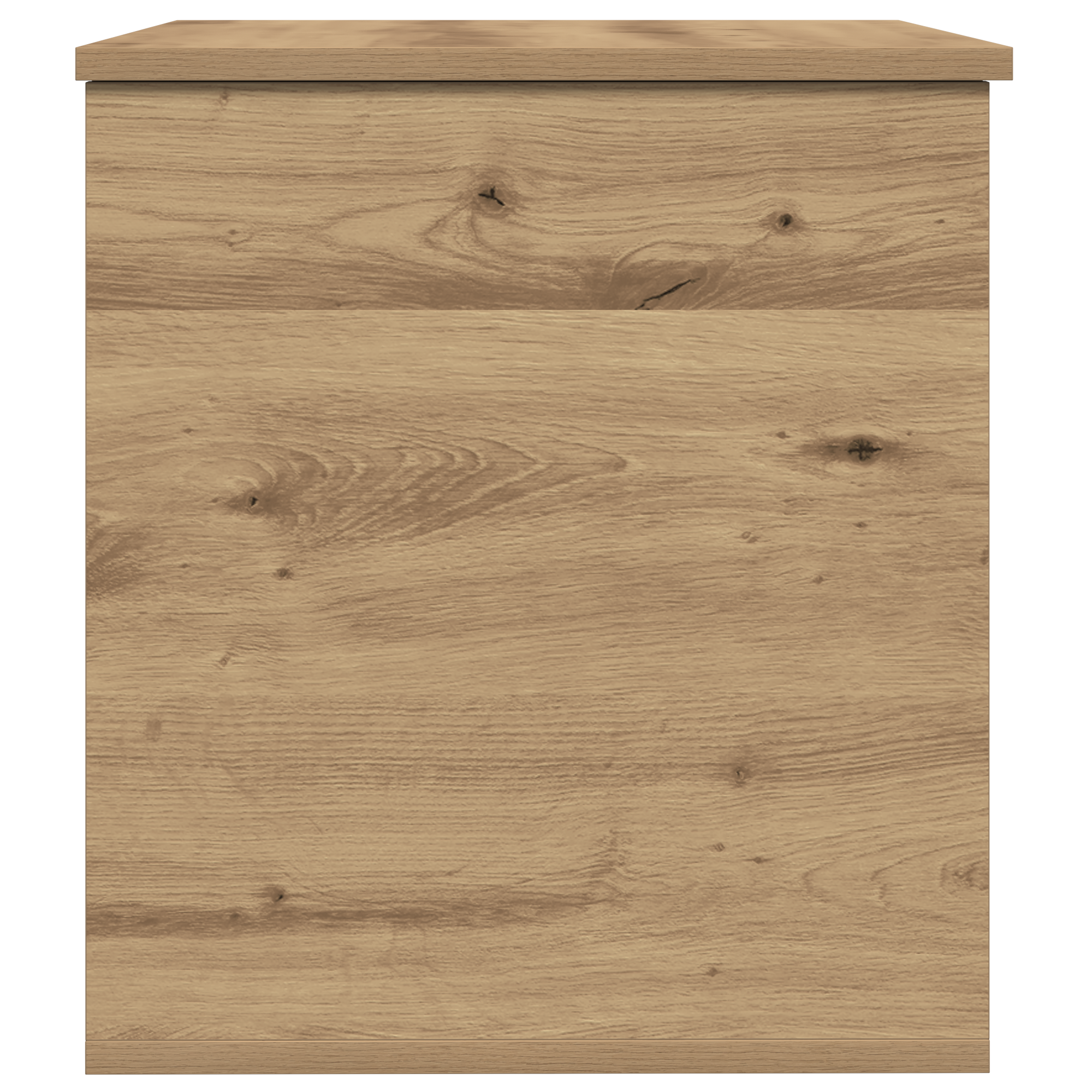 Storage Box with Lid Artisan Oak 60x42x46 cm Engineered Wood - Image 7