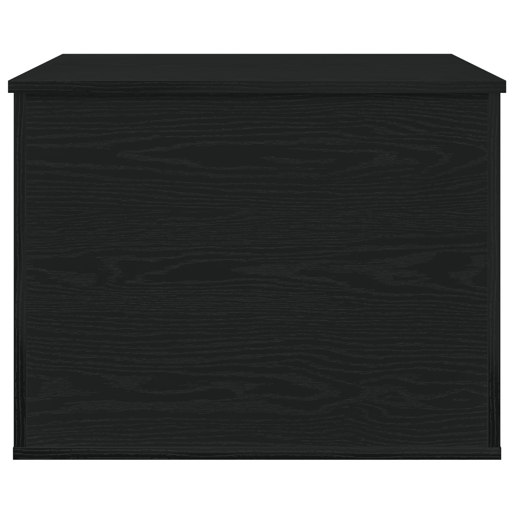 Storage Box with Lid Black Oak 60x42x46 cm Engineered Wood - Image 6