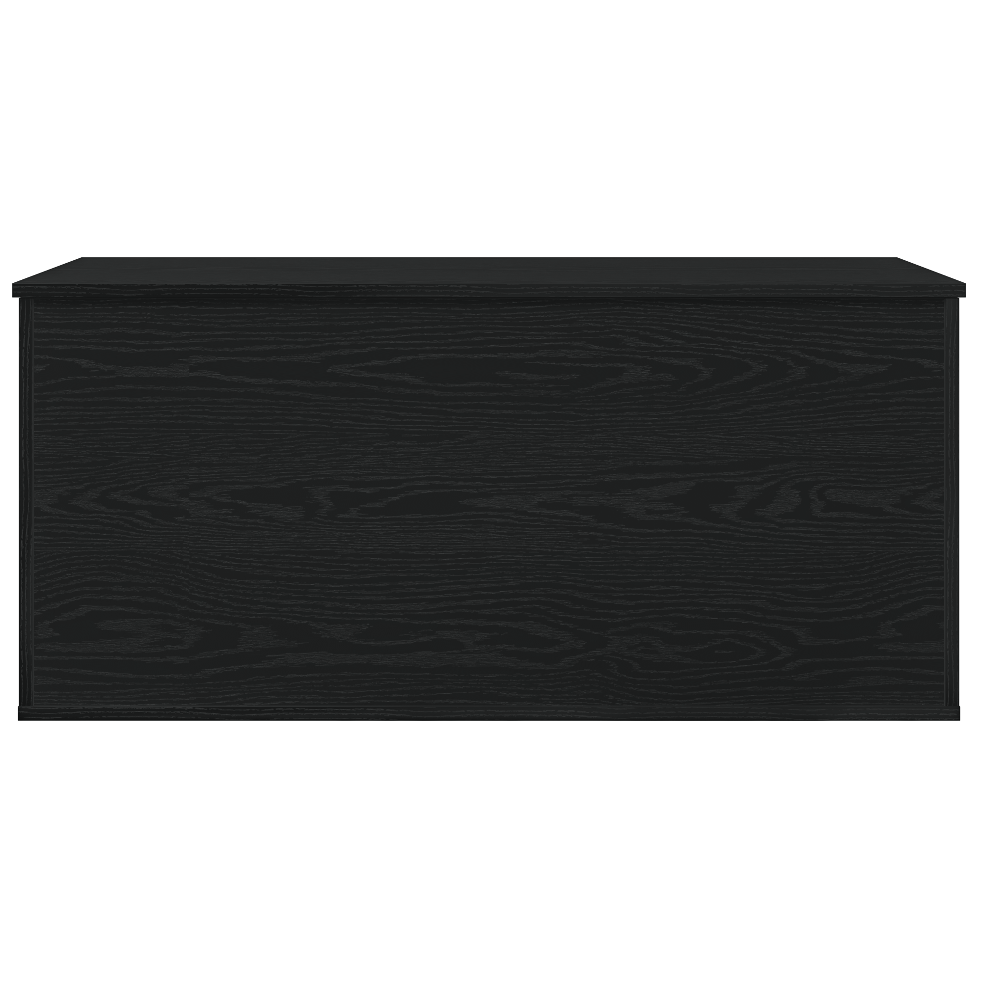 Storage Box with Lid Black Oak 100x42x46 cm Engineered Wood - Image 6