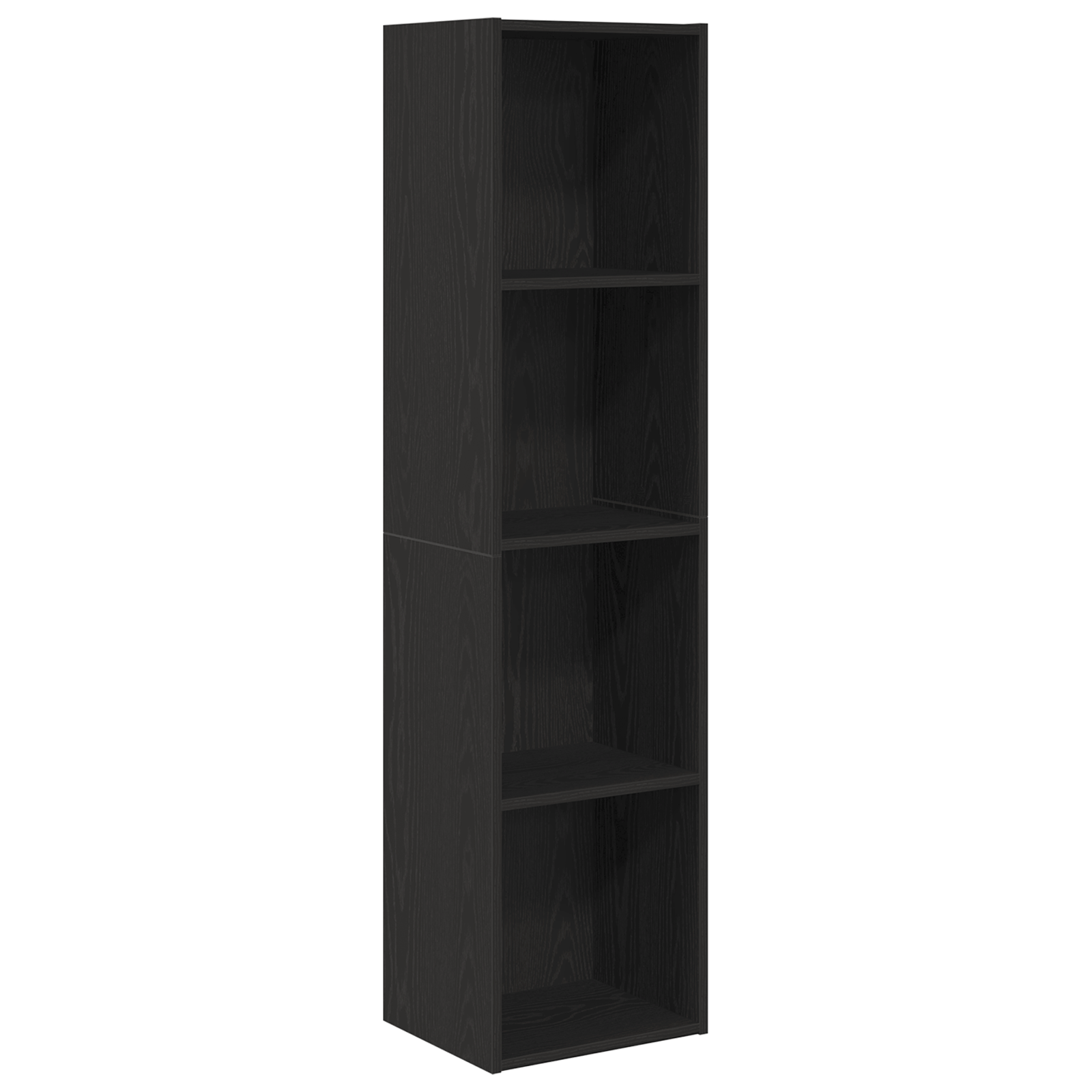 Bookshelf Black Oak 36x30x143 cm Engineered Wood - Image 2