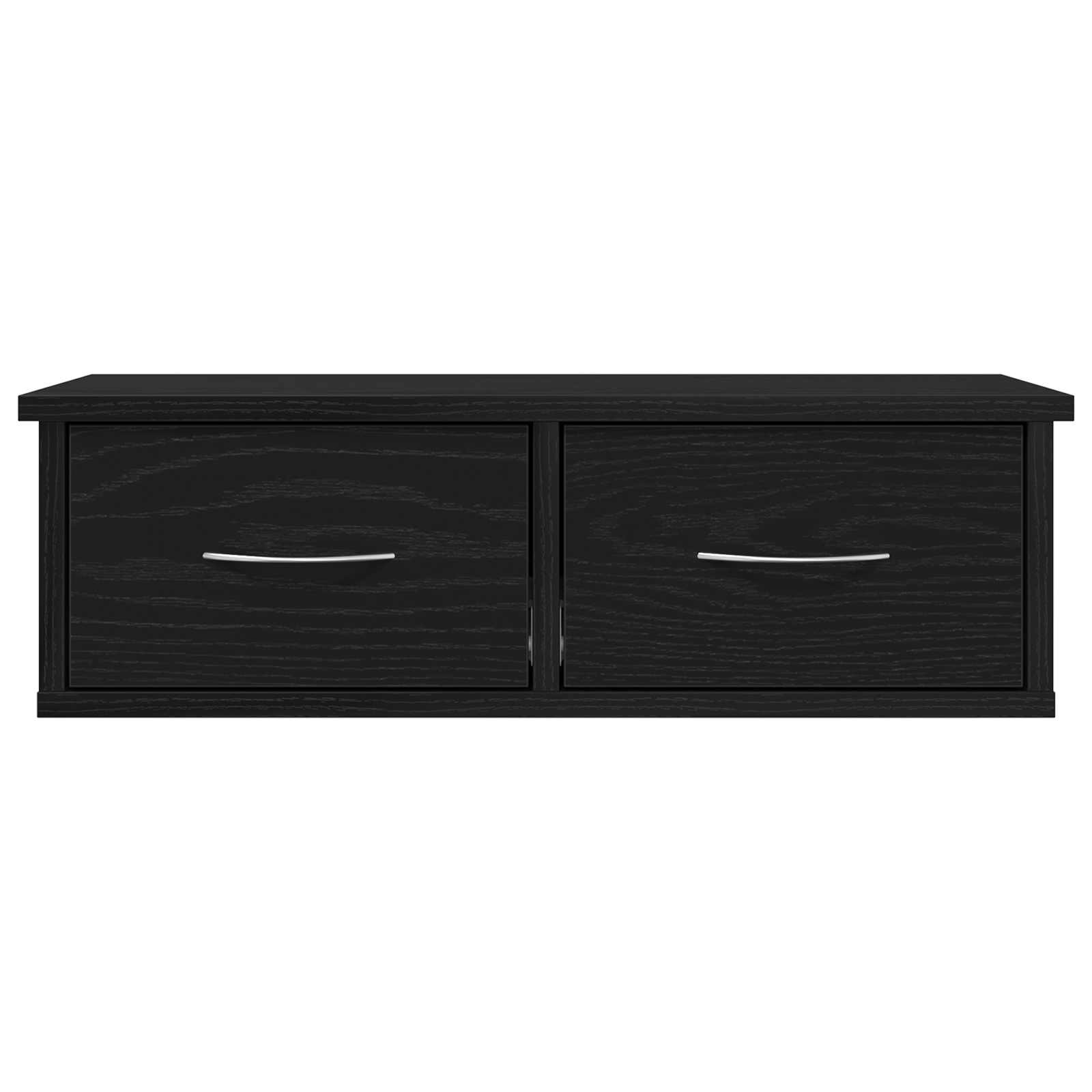 Wall-mounted Drawer Shelf Black Oak 60x26x18,5cm Engineered Wood - Image 7