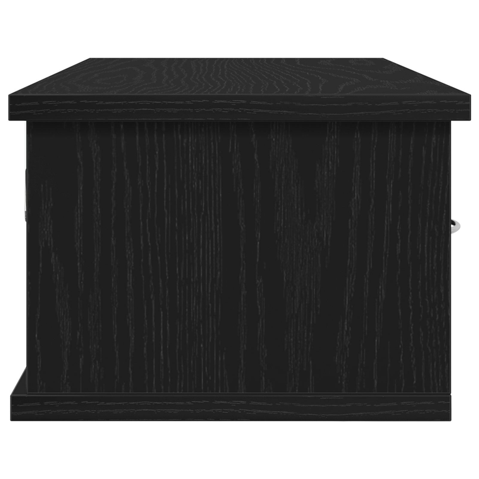 Wall-mounted Drawer Shelf Black Oak 60x26x18,5cm Engineered Wood - Image 8