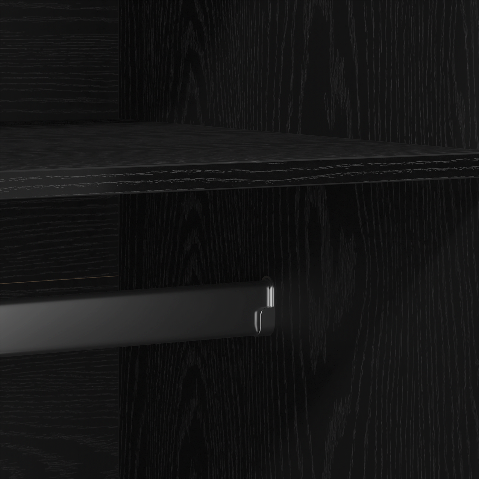 Juoda Spinta 90x52x200 cm Iš Dirbtinės Medienos - Image 10