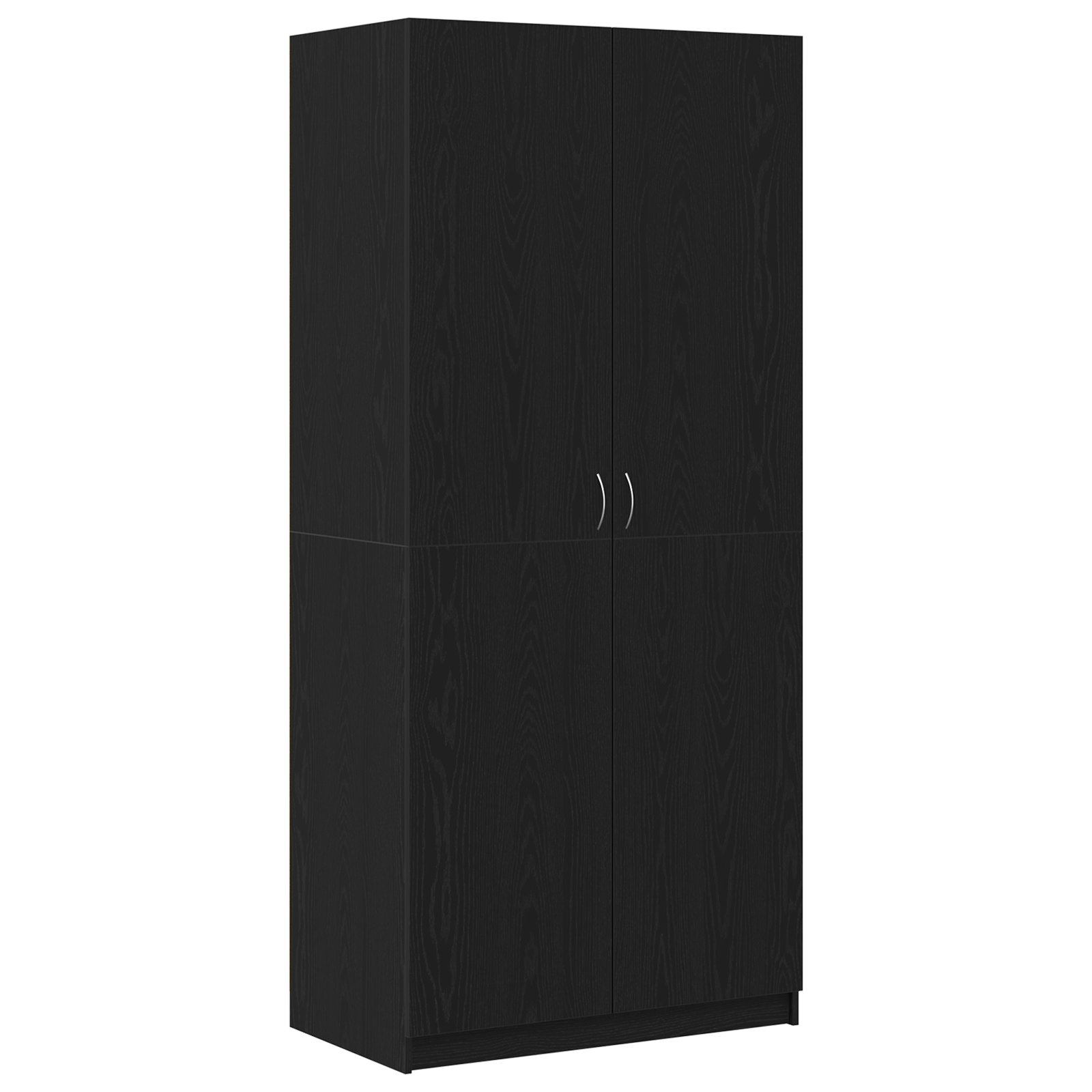 Juoda Spinta 90x52x200 cm Iš Dirbtinės Medienos - Image 2
