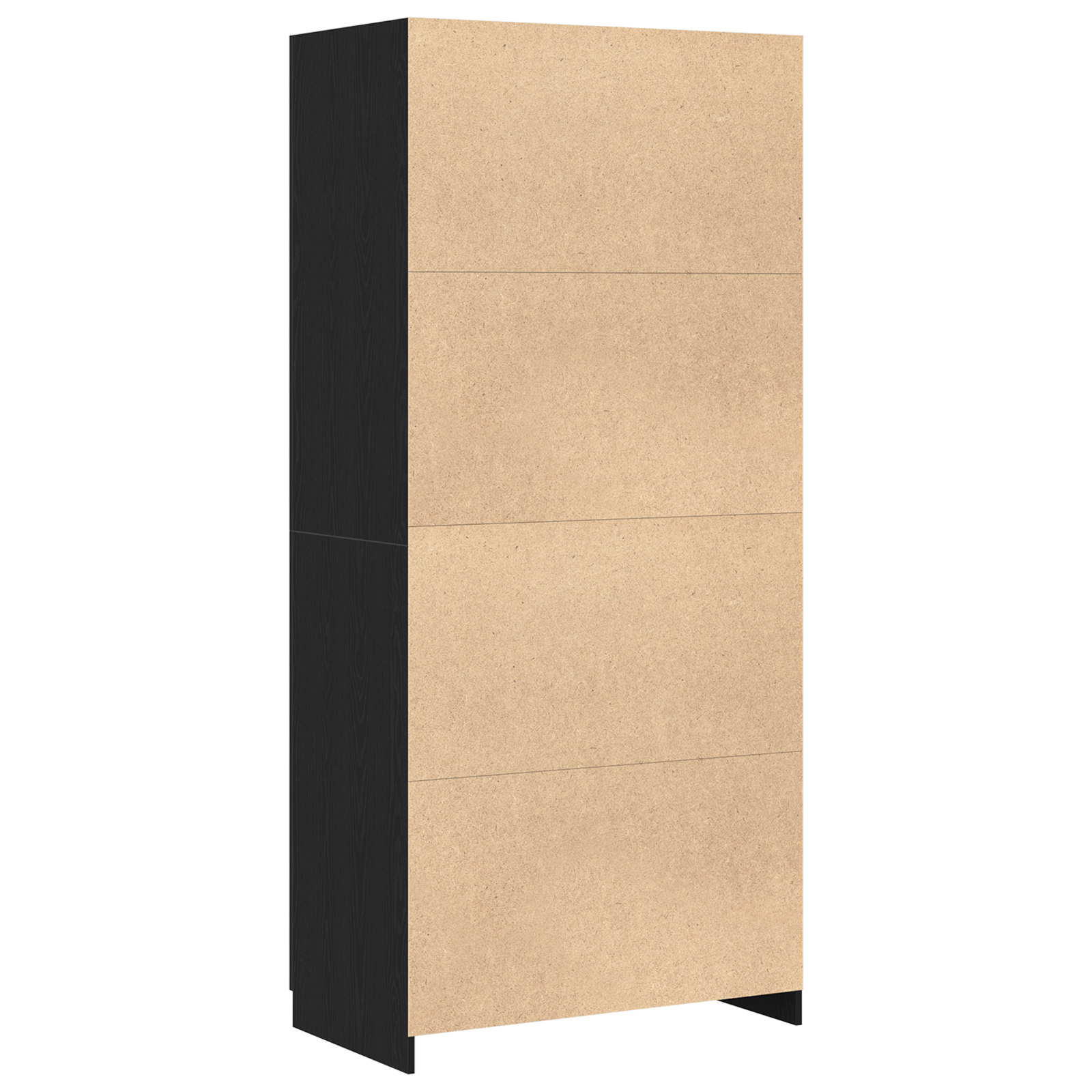 Juoda Spinta 90x52x200 cm Iš Dirbtinės Medienos - Image 6