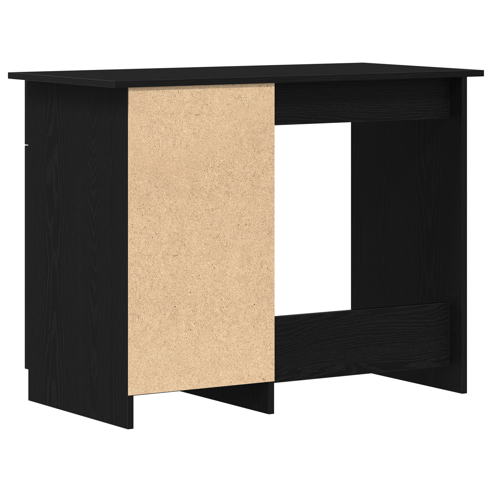 Desk Black Oak Engineered Wood 100x50x76 cm Durable - Image 6