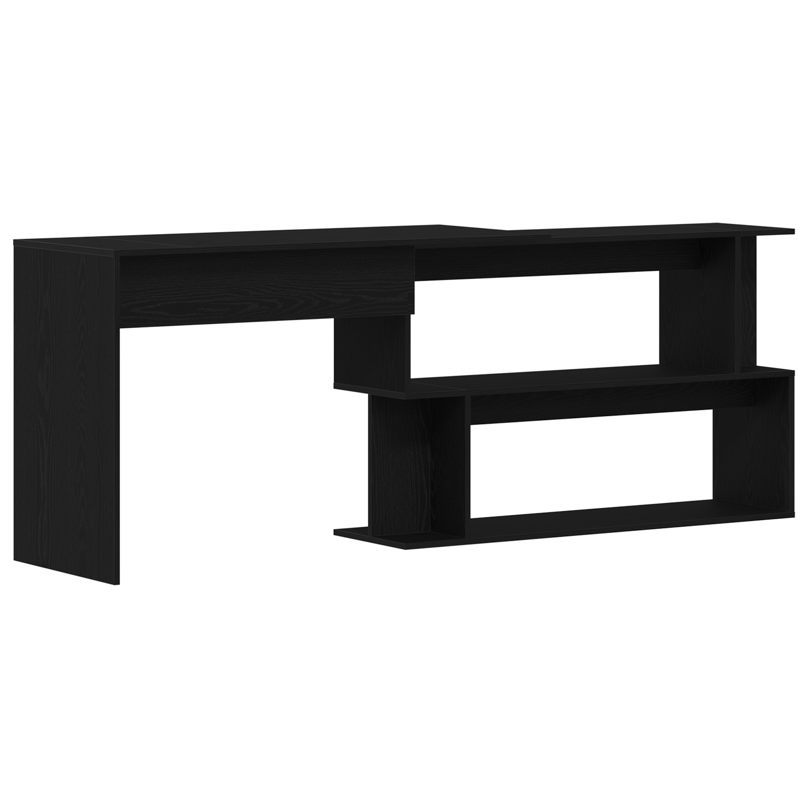 Desk in Black Oak - 200x50x76 cm, Made with Engineered Wood - Image 5