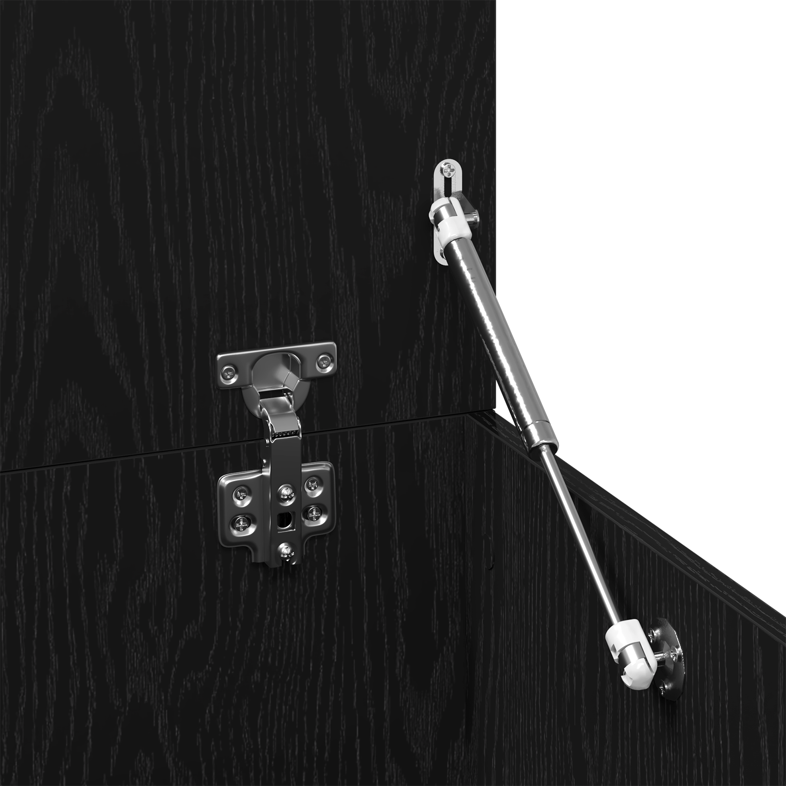 Black Oak Coffee Table, 150x50x35 cm, Made of Engineered Wood - Image 9