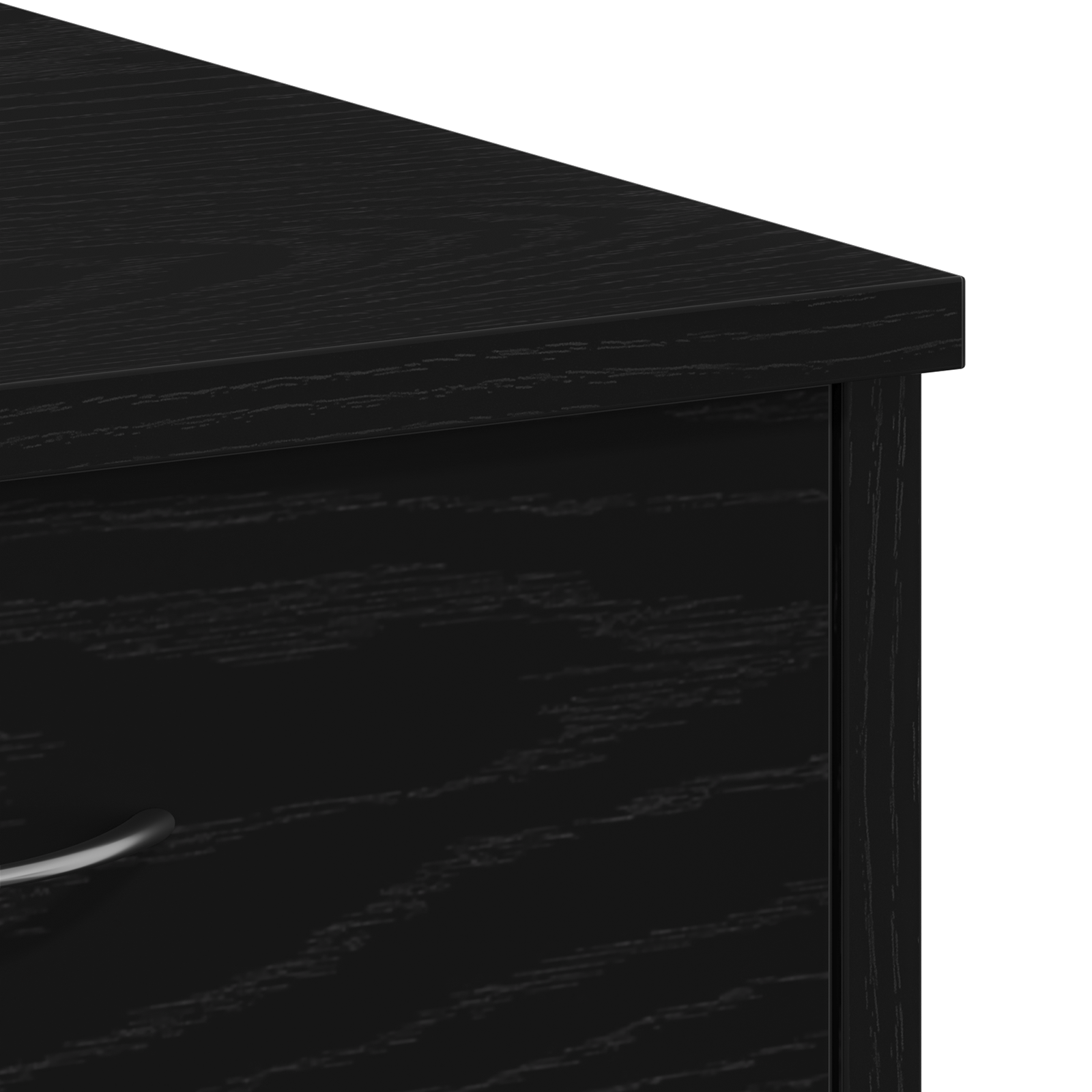 Black Oak Desk 80x40x75 cm Made from Engineered Wood - Image 9