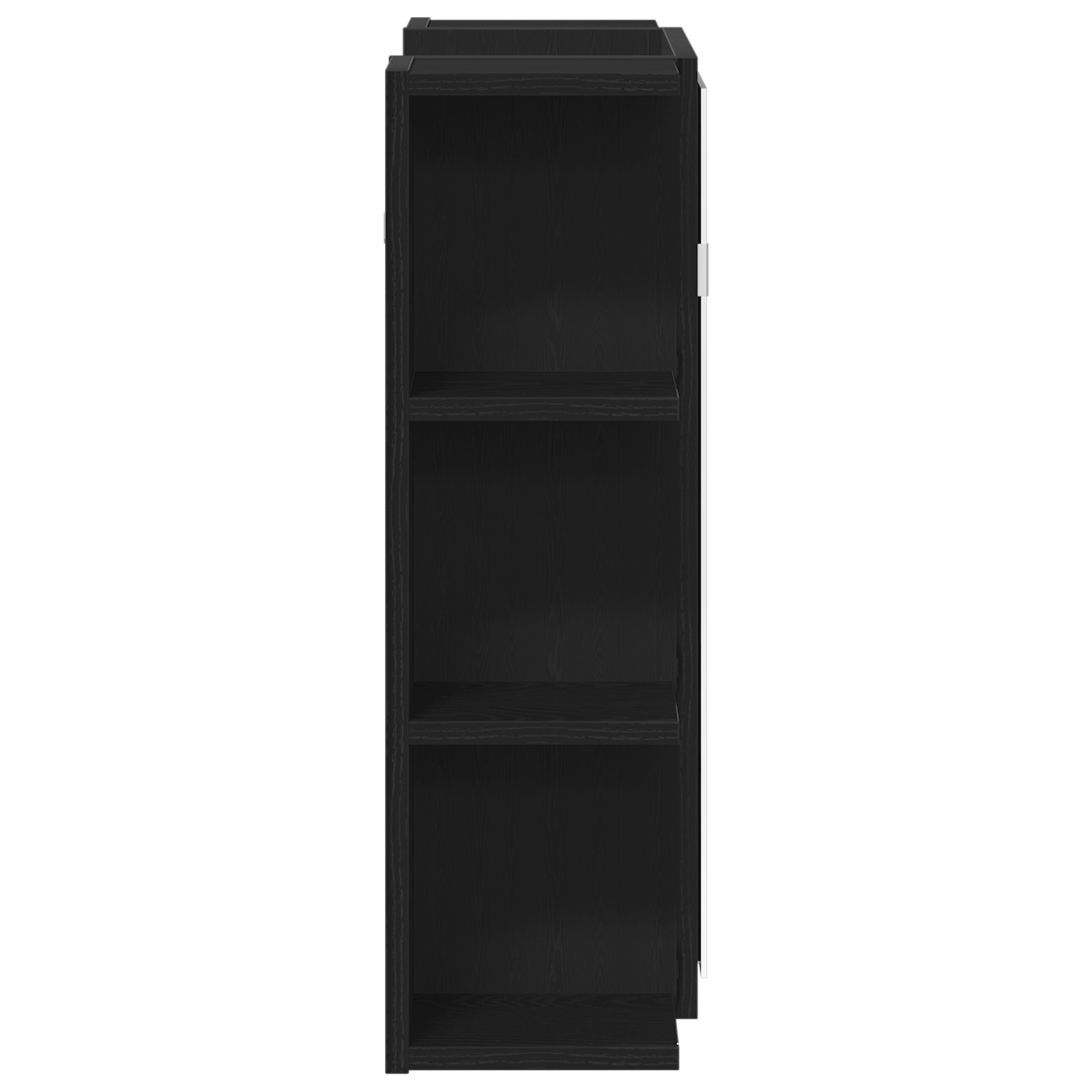 Mirror Cabinet Black Oak Solid Oak Wood Compact Bathroom Vanity - Image 7