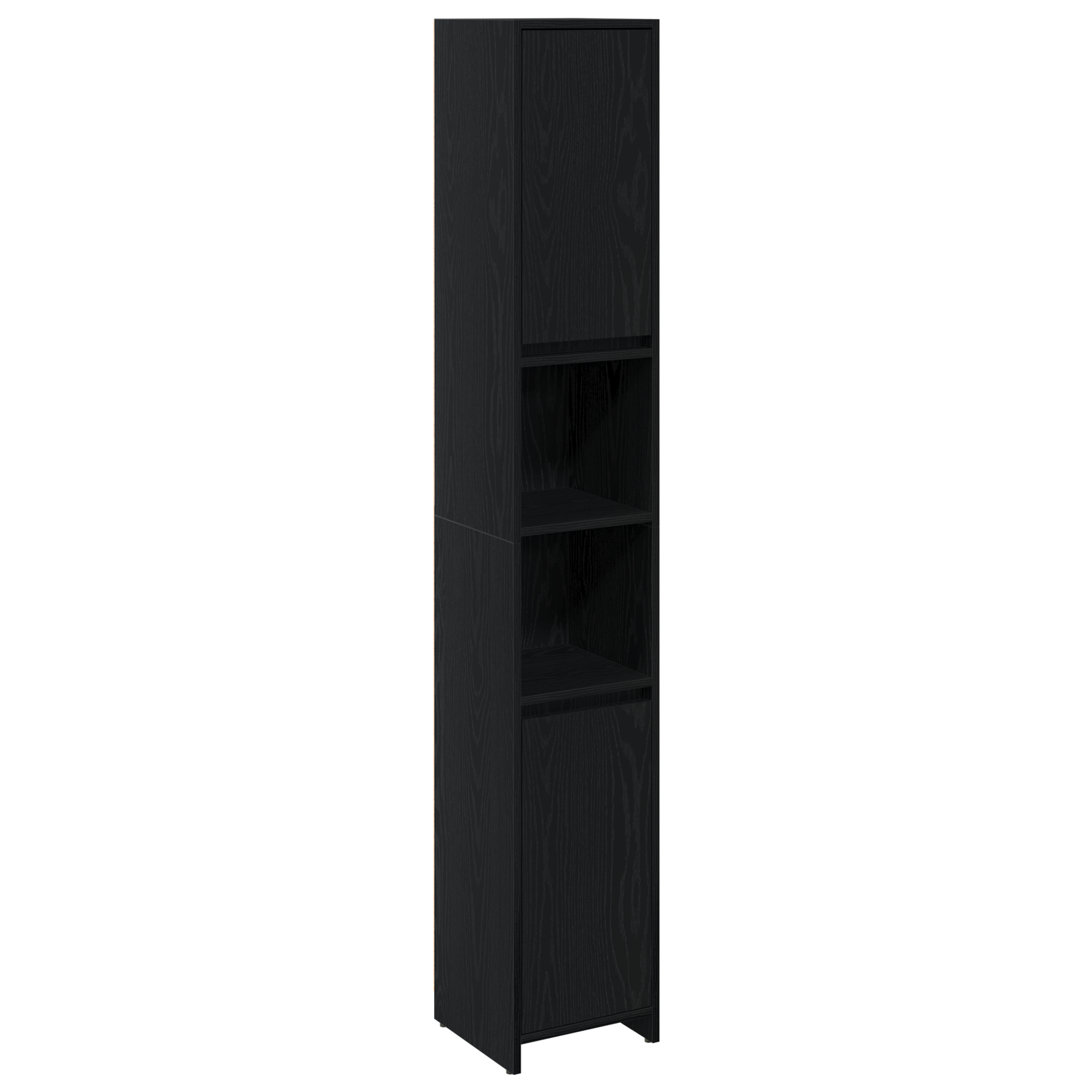 Bathroom Cabinet Black Oak 30x30x183,5 cm Engineered wood - Image 2