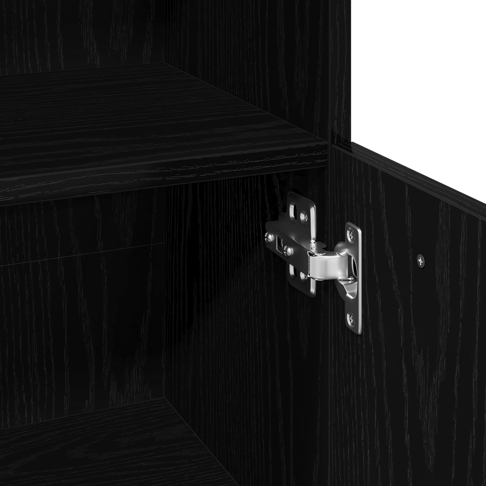 Bathroom Cabinet Black Oak Engineered wood with black oak finish - Image 9