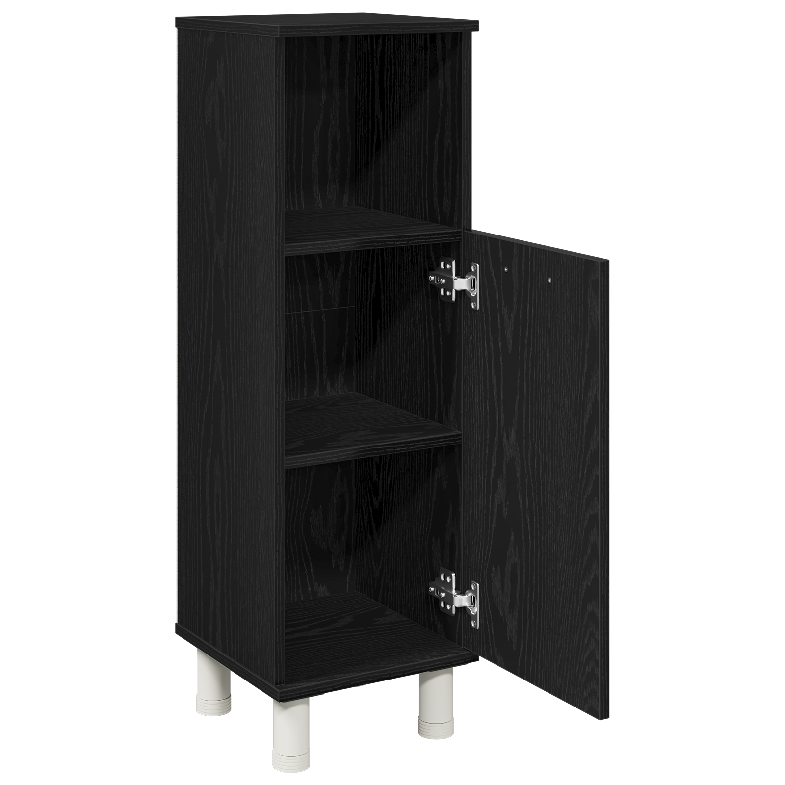 Bathroom Cabinet Black Oak Engineered wood with black oak finish - Image 5