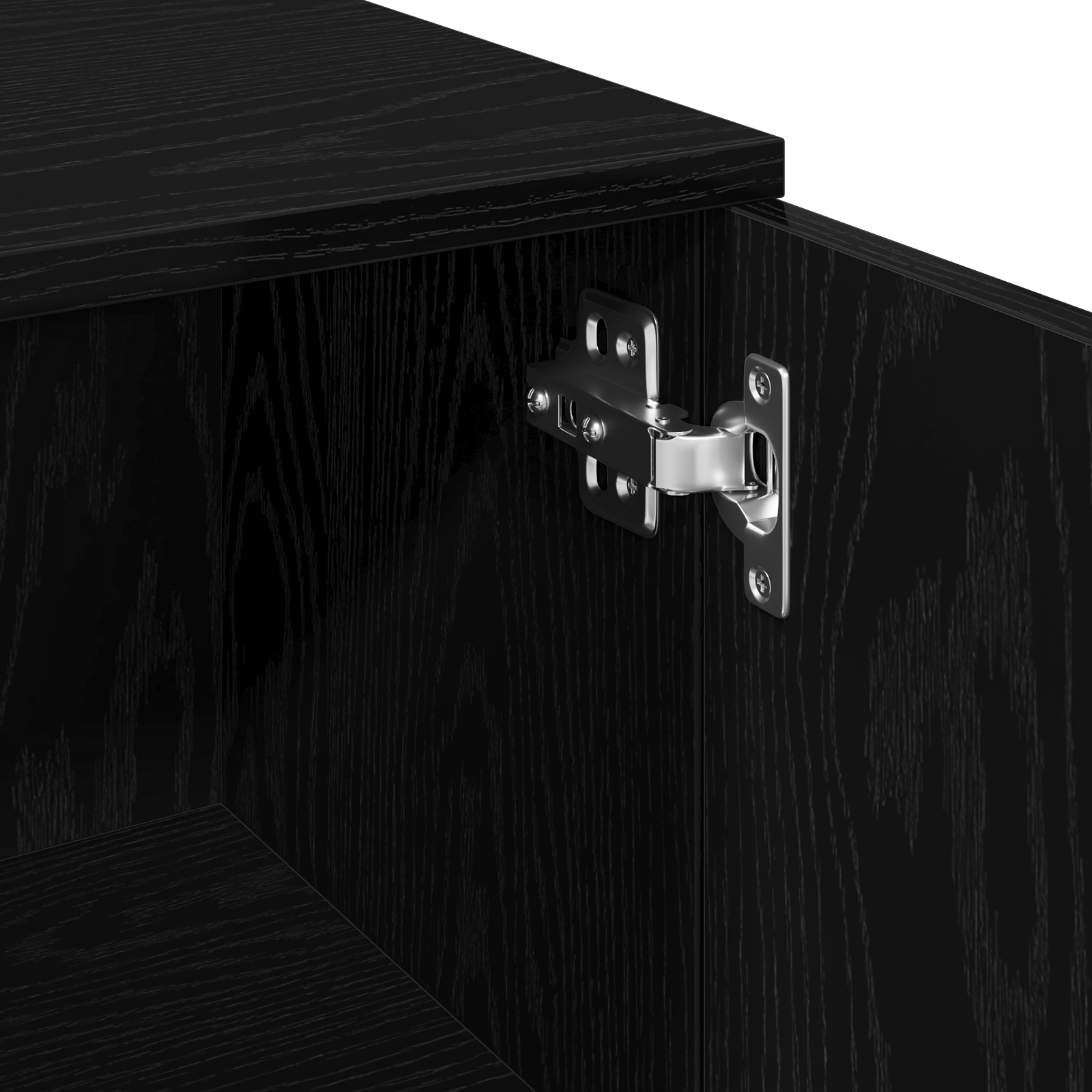 Black Oak Bathroom Cabinet - 30x30x179 cm, Made of Engineered Wood - Image 9