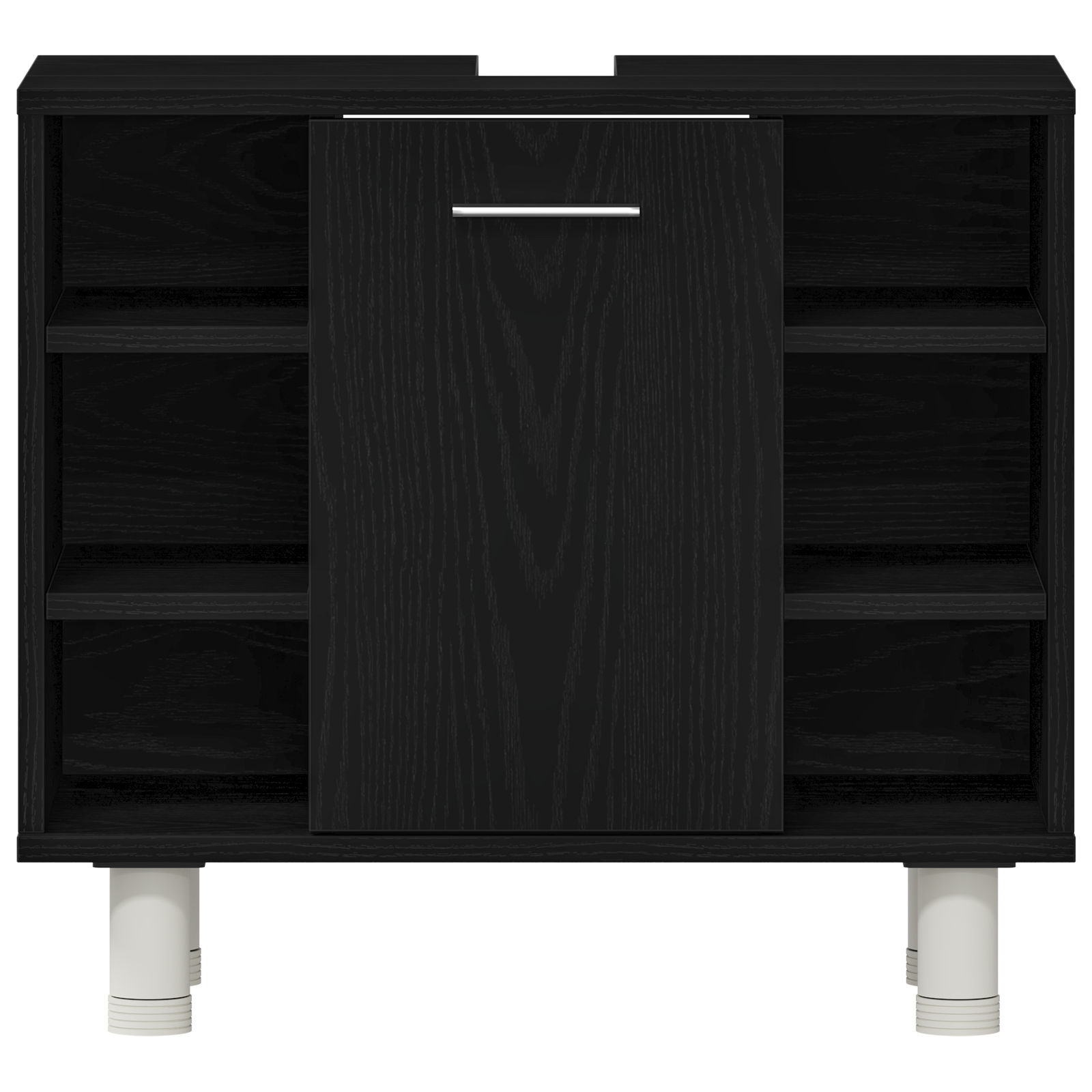 Bathroom Cabinet Black Oak 60x32x54 cm Engineered Wood - Image 7