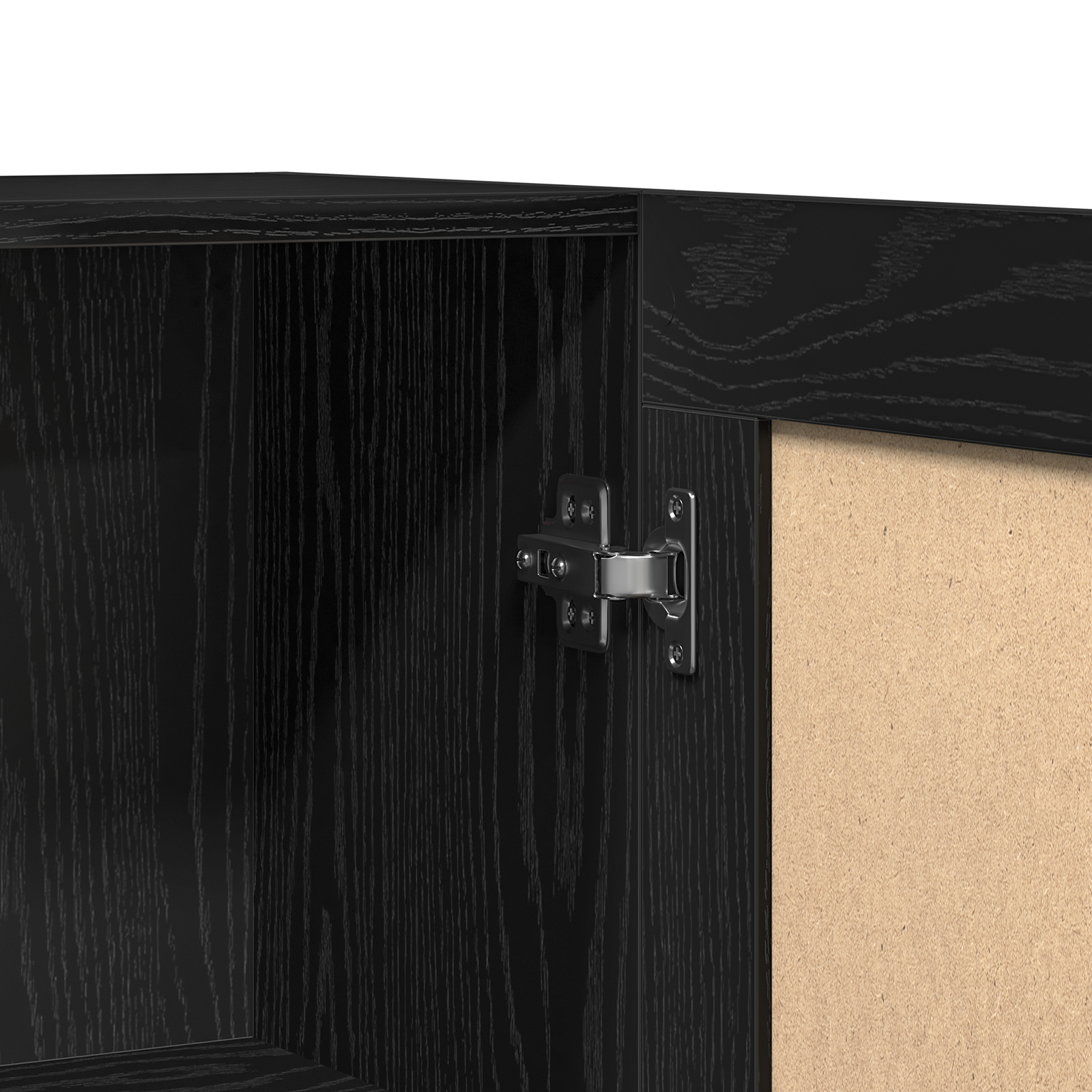 Black Oak Book Cabinet 82.5x30.5x115 cm Engineered Wood - Image 9