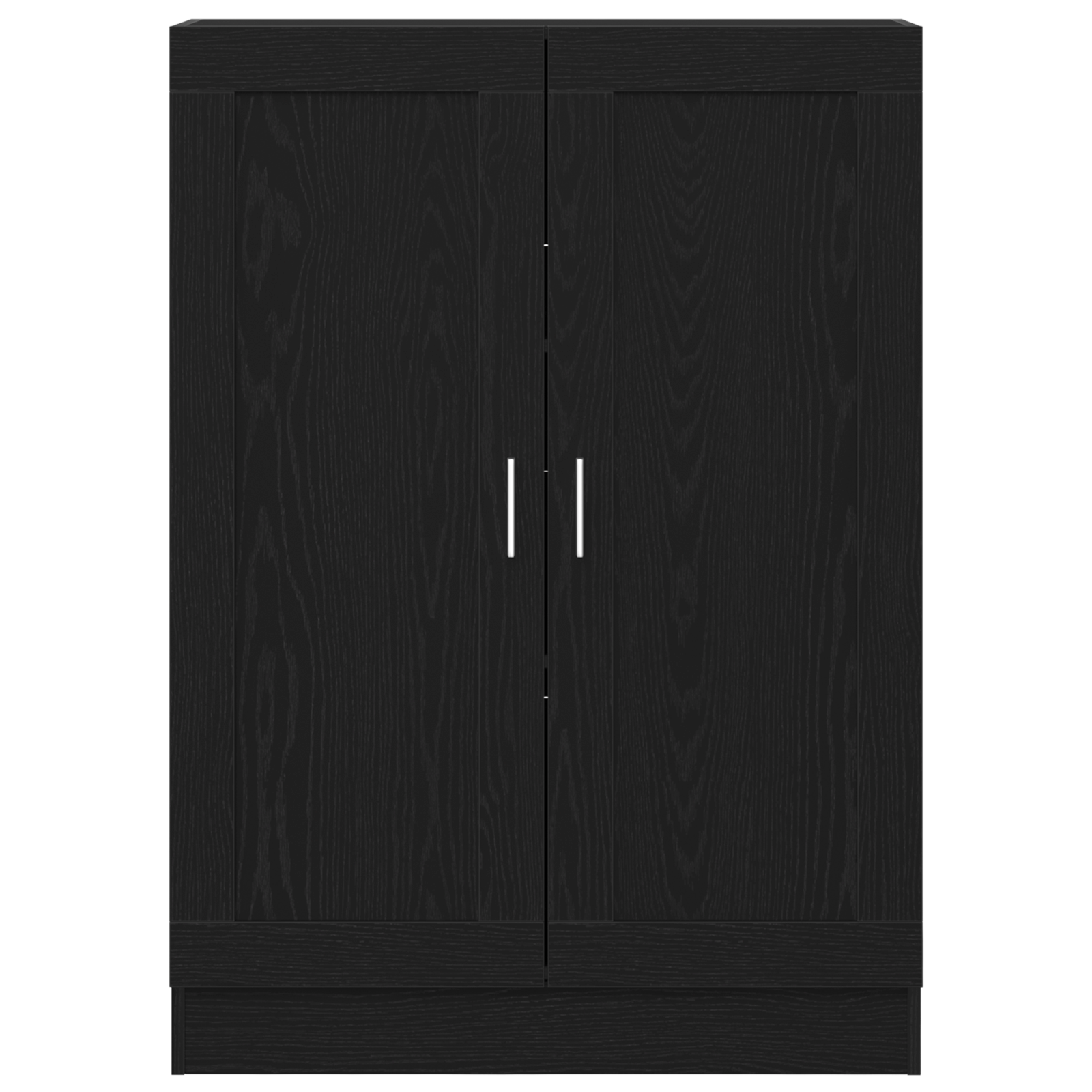 Black Oak Book Cabinet 82.5x30.5x115 cm Engineered Wood - Image 7