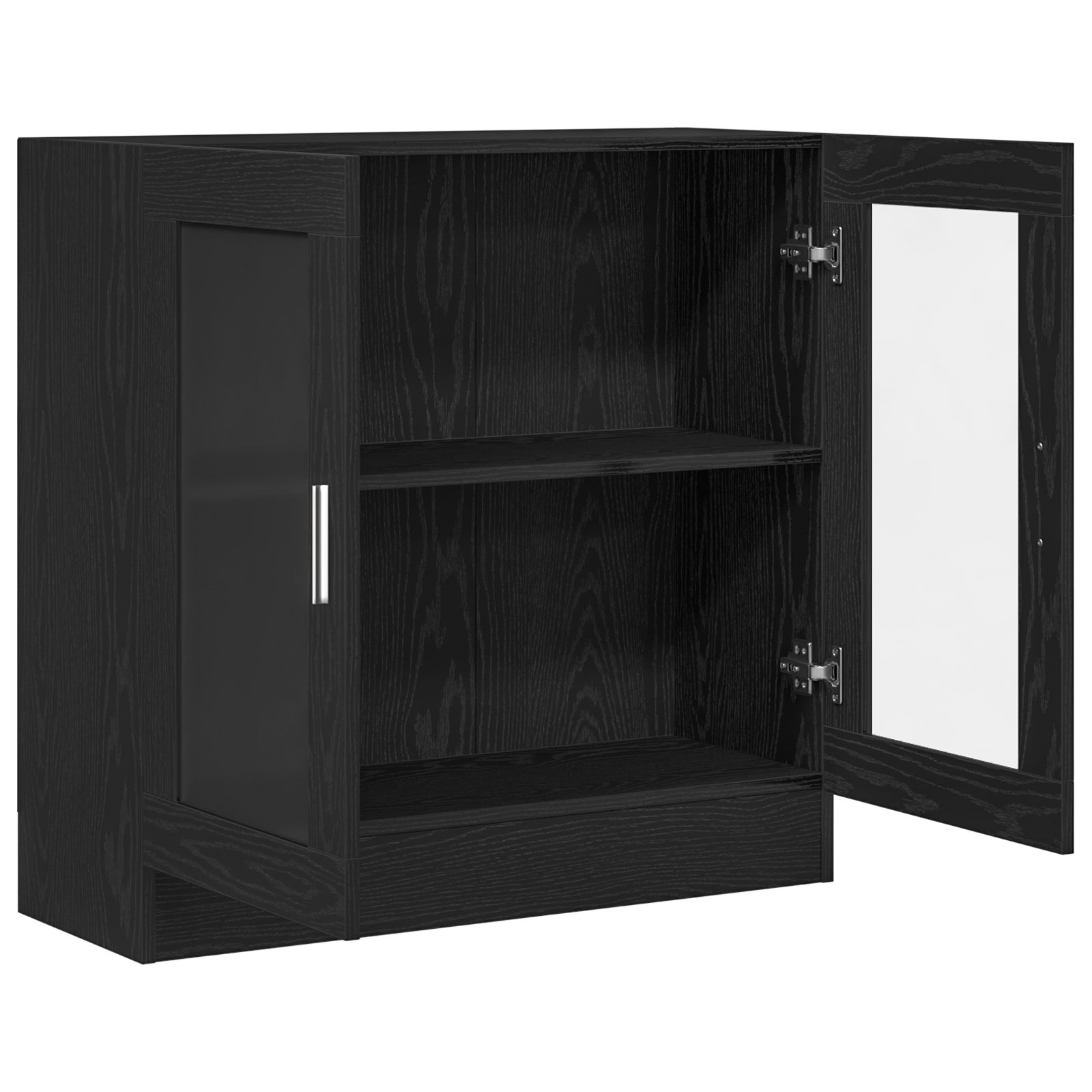 Book Cabinet - Black Oak, 82.5 x 30.5 x 80 cm, Made of Engineered Wood - Image 5