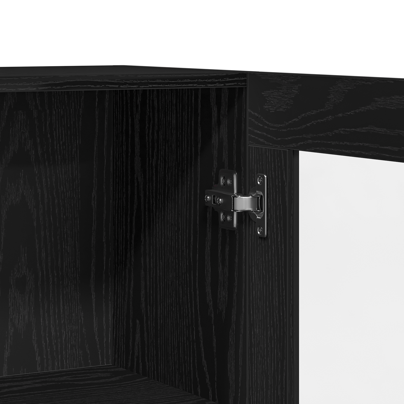Black Oak Sideboard 120x30.5x70 cm Made from Engineered Wood - Image 9