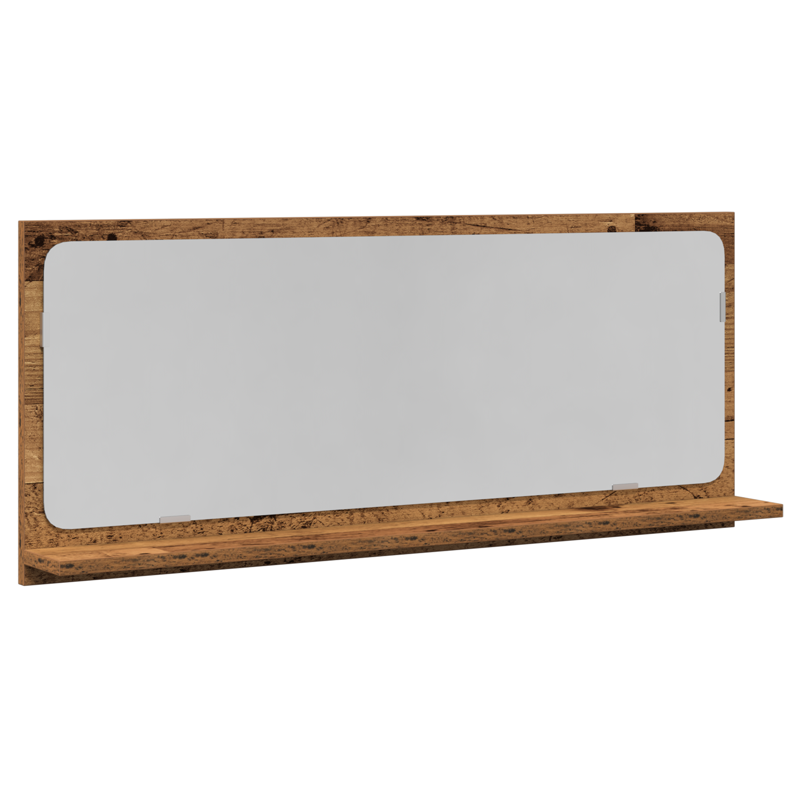 Bathroom Mirror Old Wood 90x10.5x37 cm Engineered Wood - Image 2