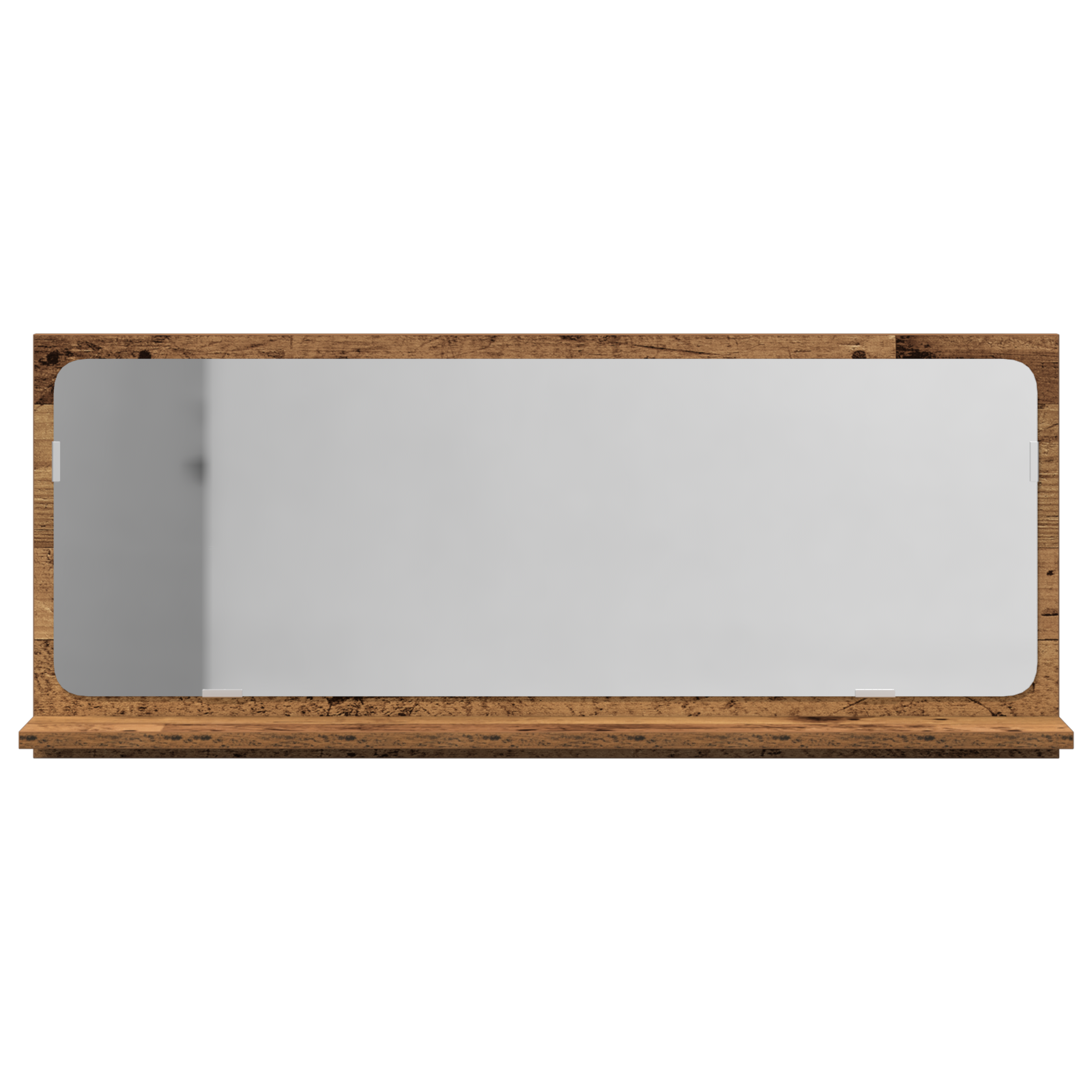 Bathroom Mirror Old Wood 90x10.5x37 cm Engineered Wood - Image 6