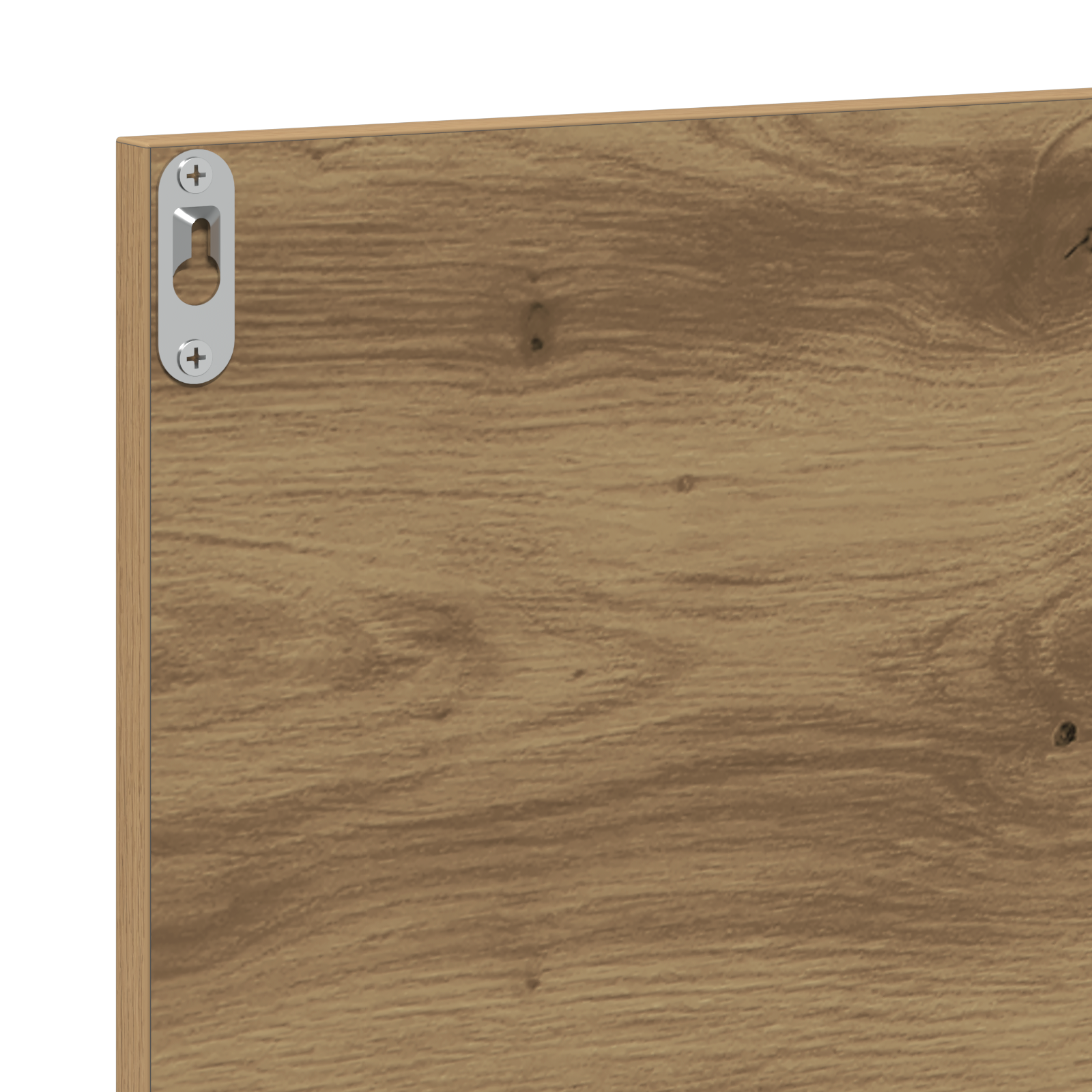 Bathroom Mirror - Handmade Oak, 90x10.5x37 cm, Made from Engineered Wood - Image 9