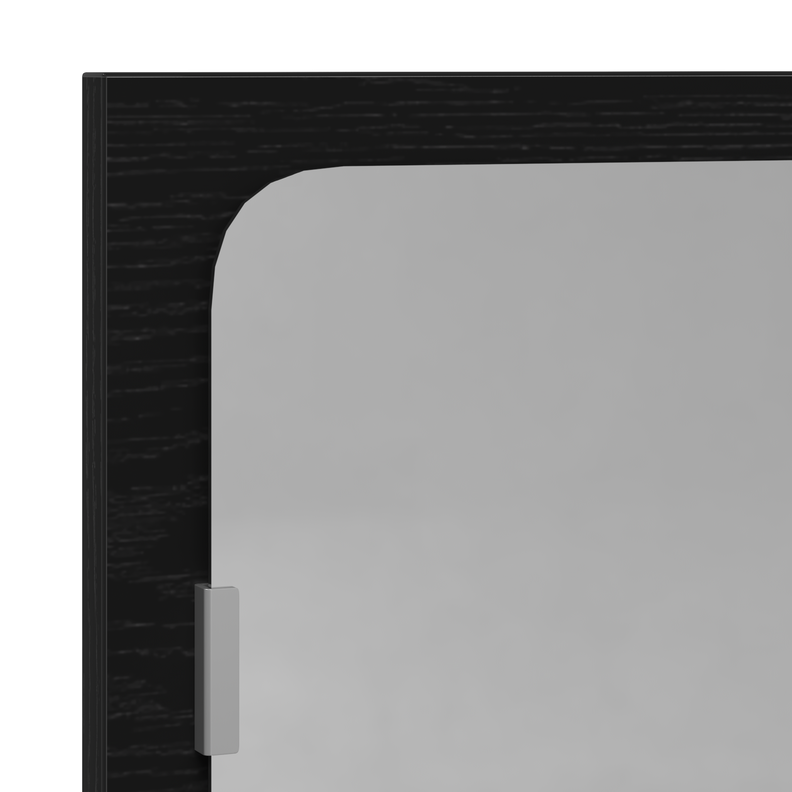 Black Oak Bathroom Mirror - 90x10.5x37 cm, Made from Engineered Wood - Image 8
