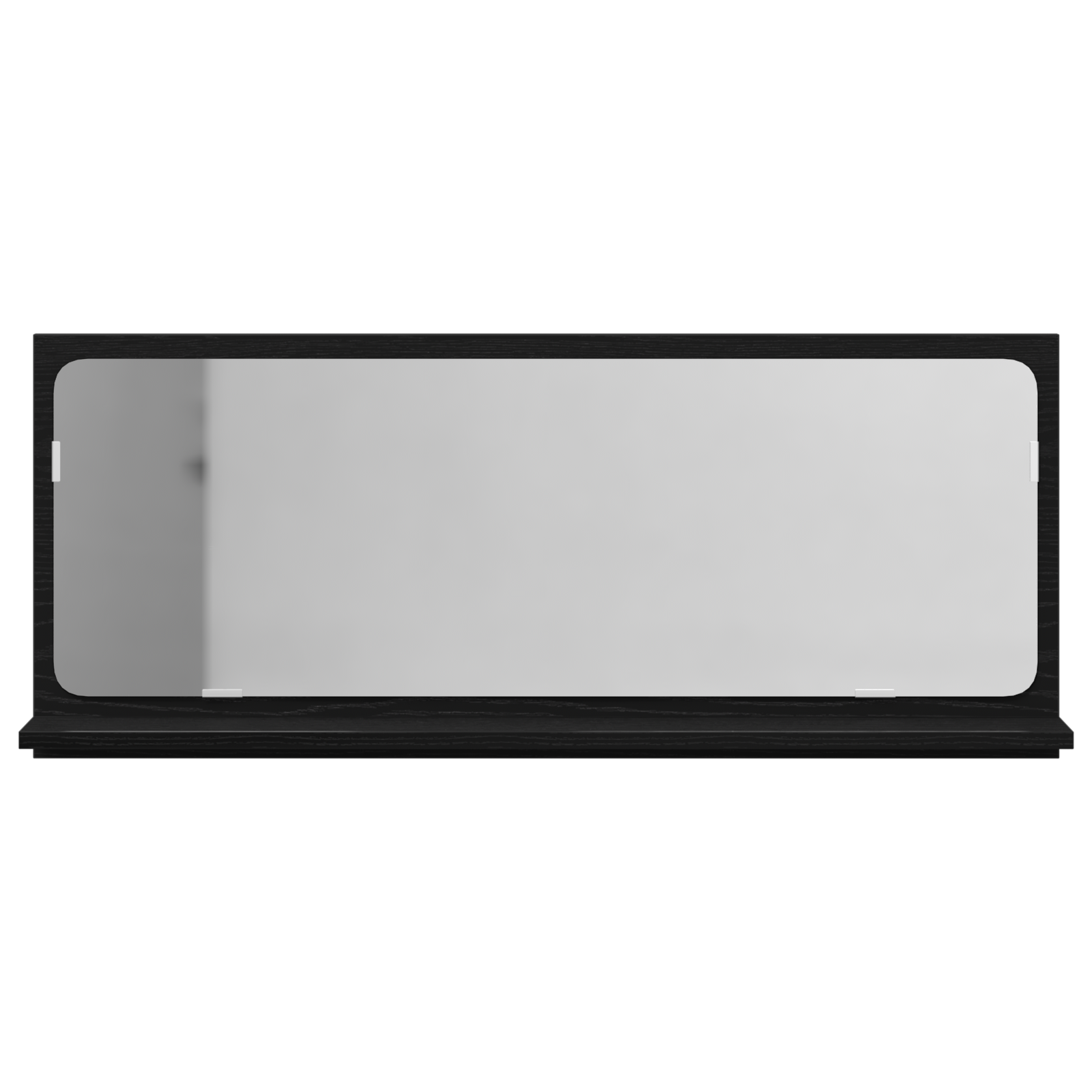 Black Oak Bathroom Mirror - 90x10.5x37 cm, Made from Engineered Wood - Image 6