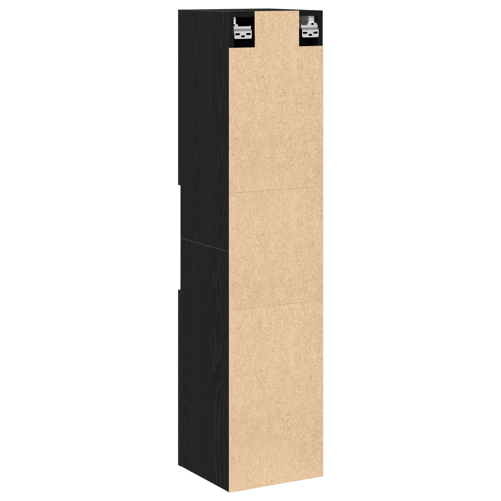 Black Oak Bathroom Wall Cabinet, 30x30x130 cm, Made from Engineered Wood - Image 6