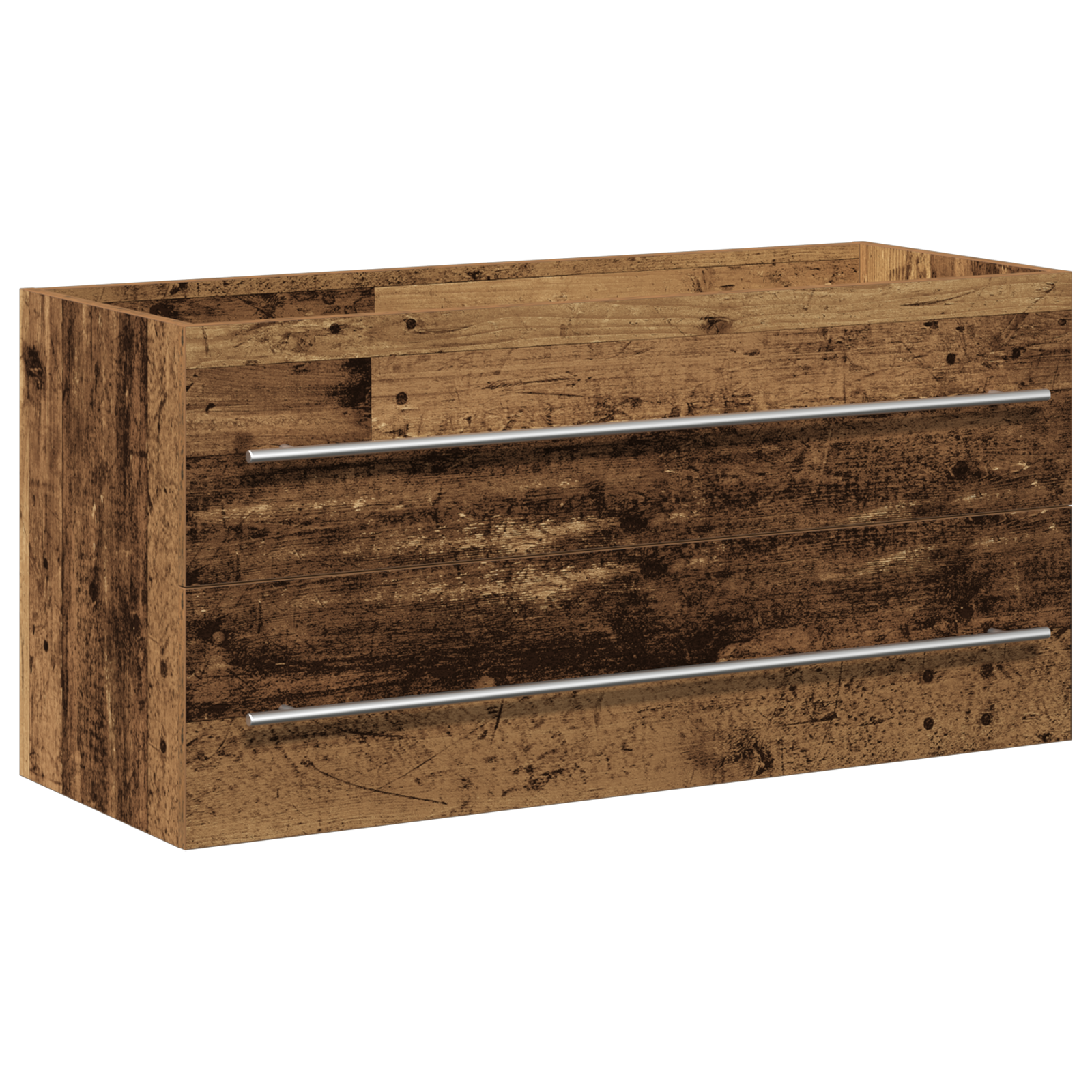 Thumbnail - vidaXL Waschbeckenunterschrank Altholz-Optik 100x38,5x48 cm