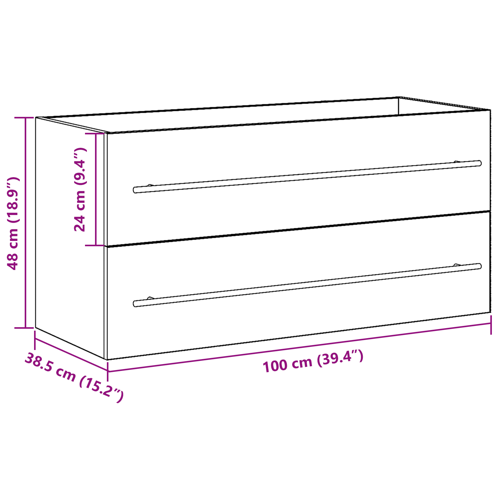 Bathroom Sink Cabinet Old Wood 100x38.5x48 cm Engineered Wood - Image 11