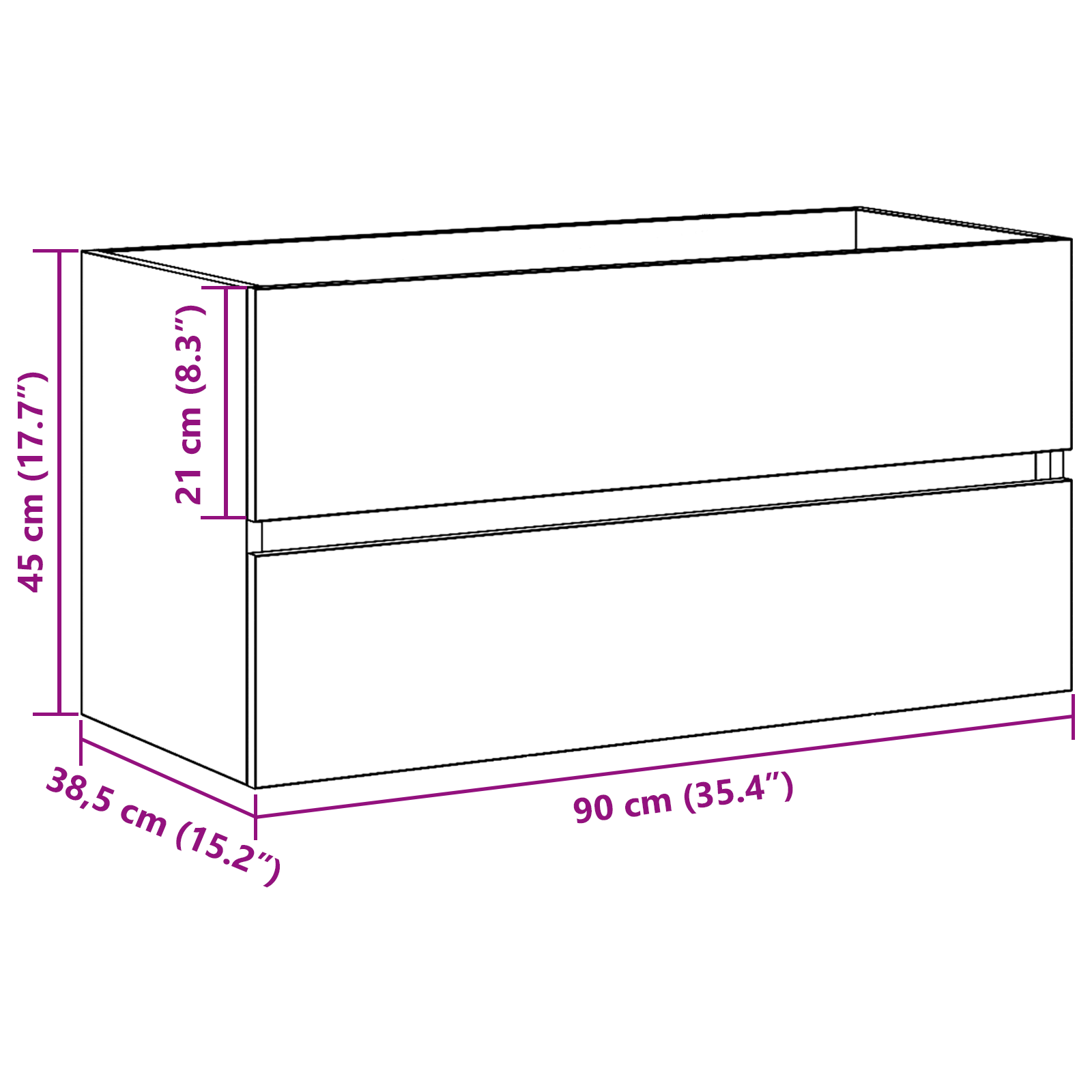 Sink Cabinet Black Oak 90x38.5x45 cm Engineered Wood - Image 11
