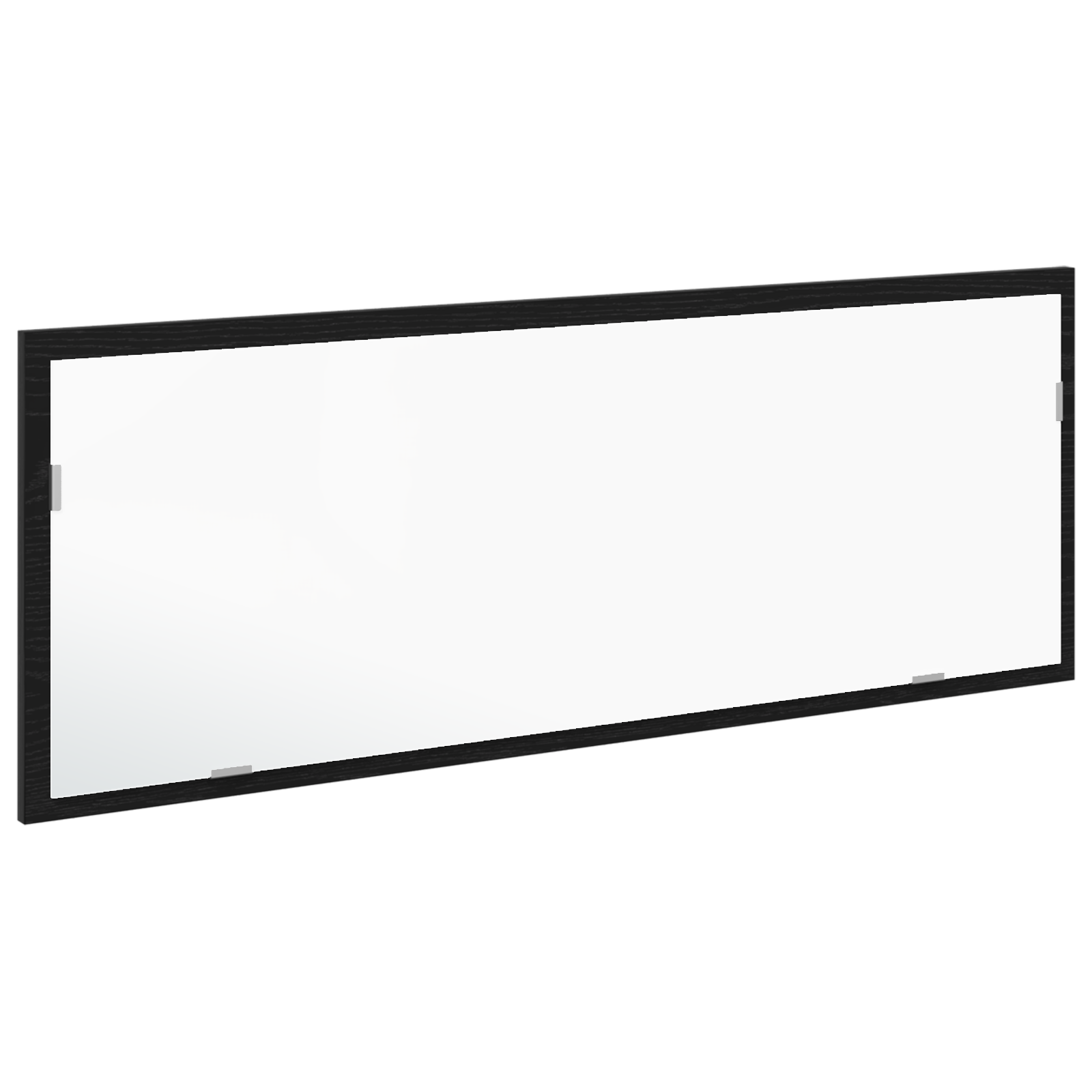 LED Bathroom Mirror Black Oak 100x8.5x37 cm Engineered Wood - Image 4