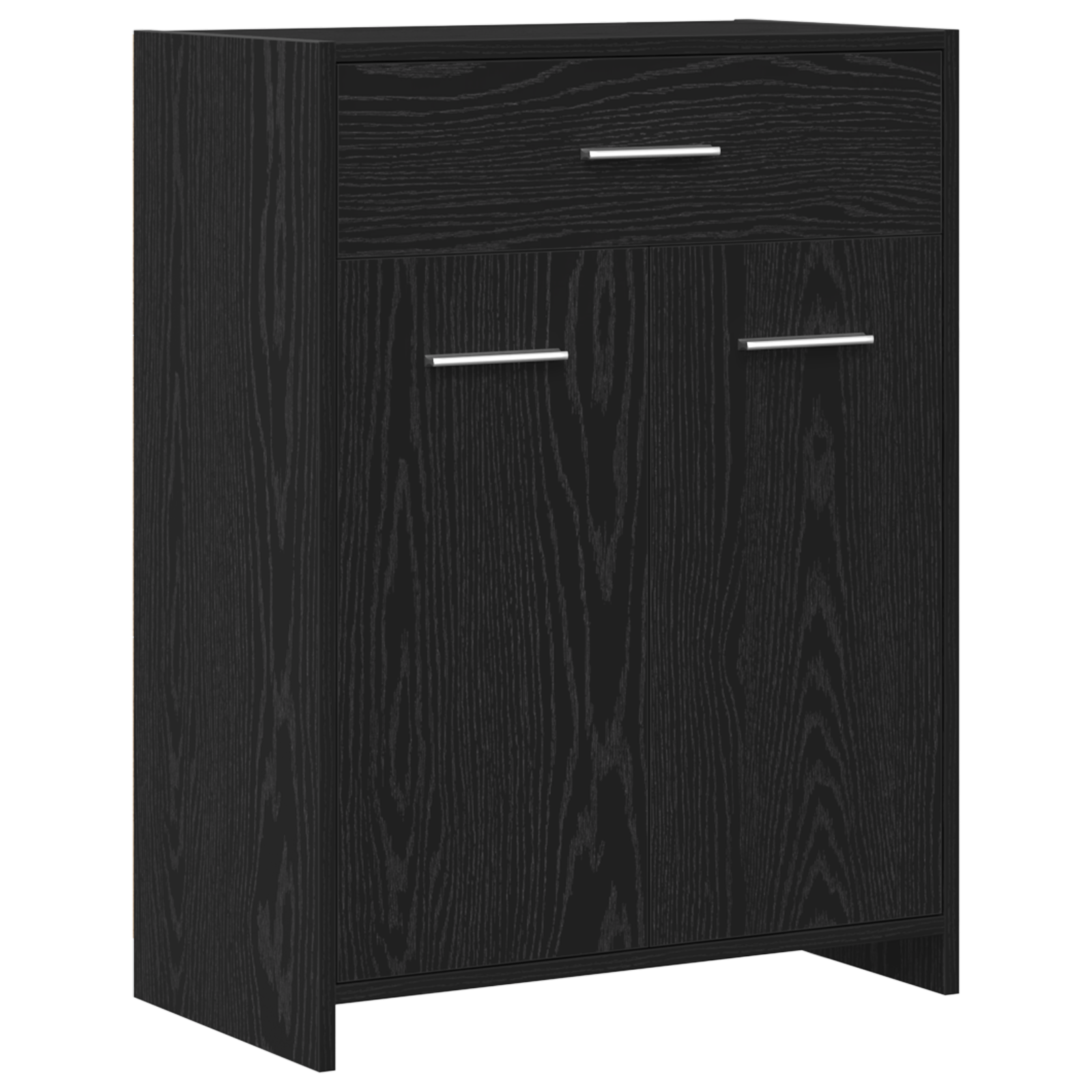 Thumbnail - vidaXL Badezimmer-Schrank Schwarz Eiche 60x33x80 cm aus Ingenieurholz