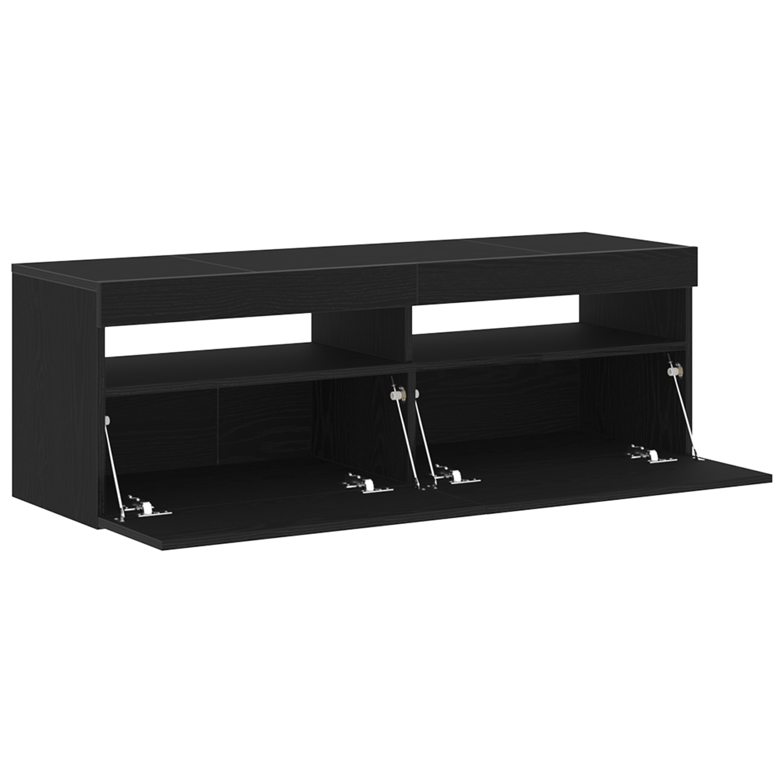 TV Skab med LED Sort Eg 120x35x40 cm Konstrueret Træ 2 image product%2F862553%2FP Image 862553 WBG Angle%20%282%29 02